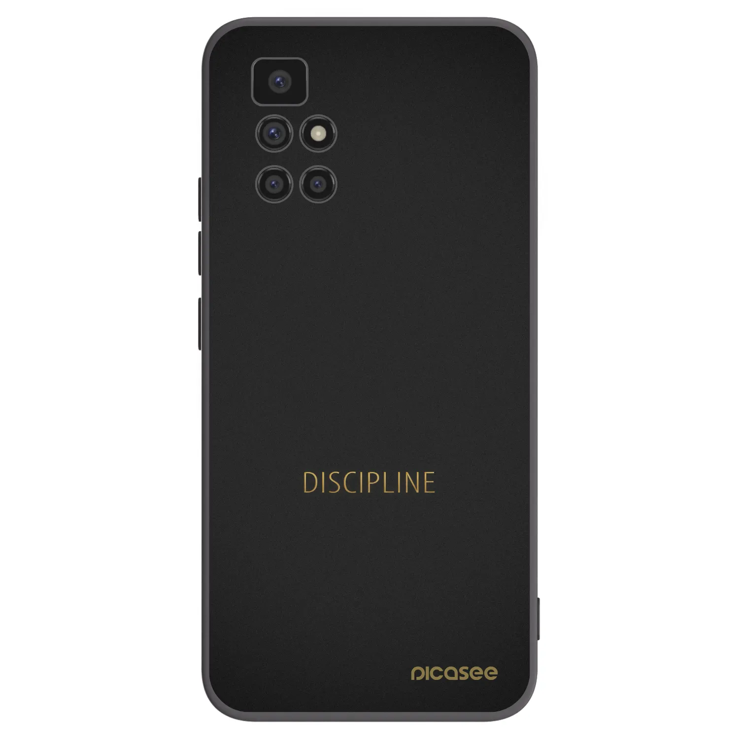 Picasee Μαύρη θήκη σιλικόνης για Xiaomi Redmi 10 (2022) - Discipline