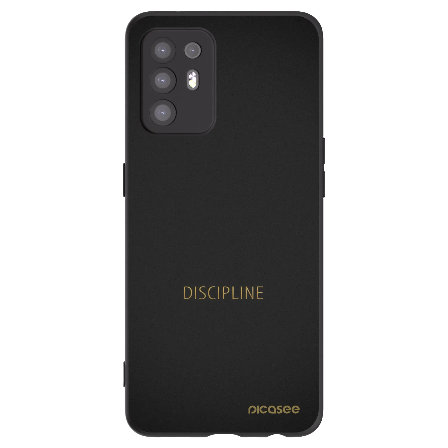 Picasee Μαύρη θήκη σιλικόνης για OPPO A94 5G - Discipline