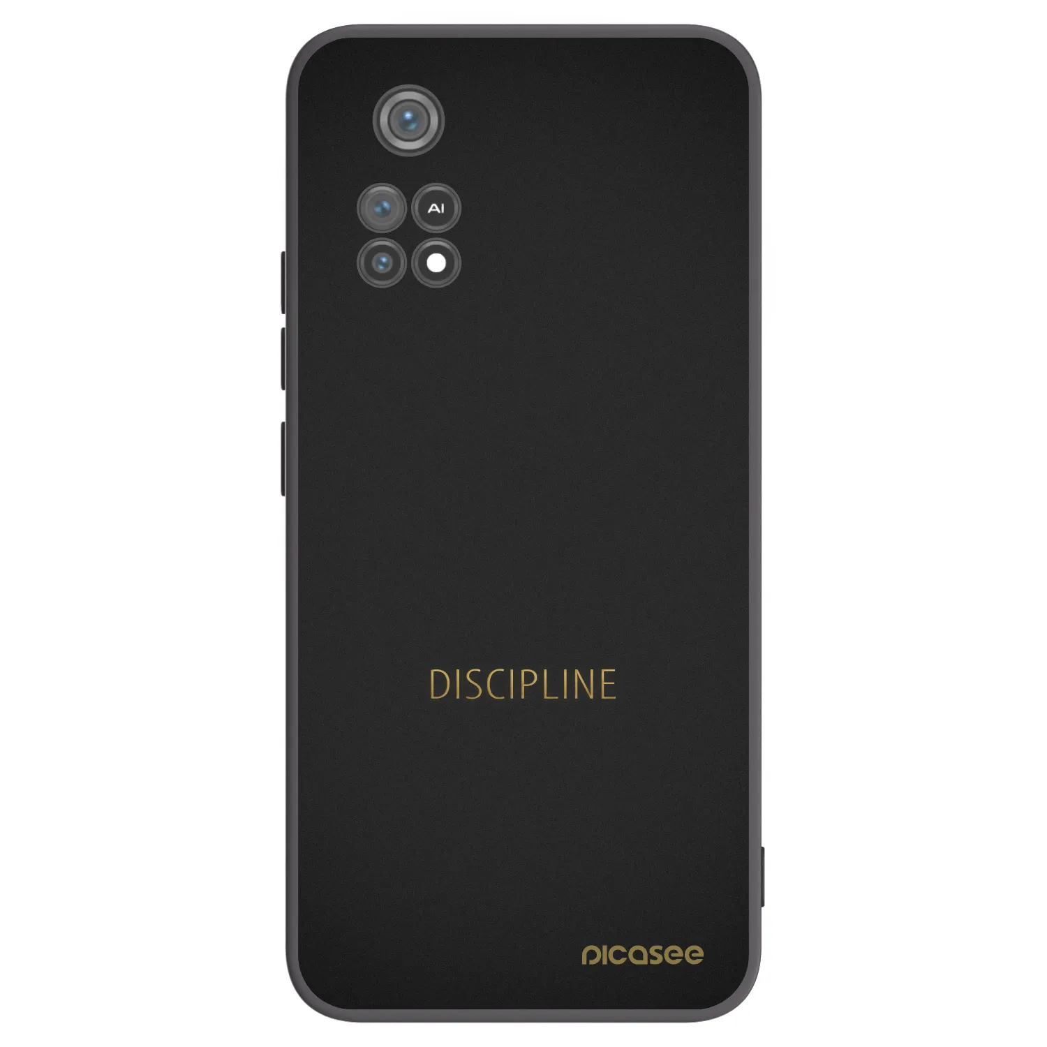 Picasee Μαύρη θήκη σιλικόνης για Xiaomi Poco M4 Pro - Discipline
