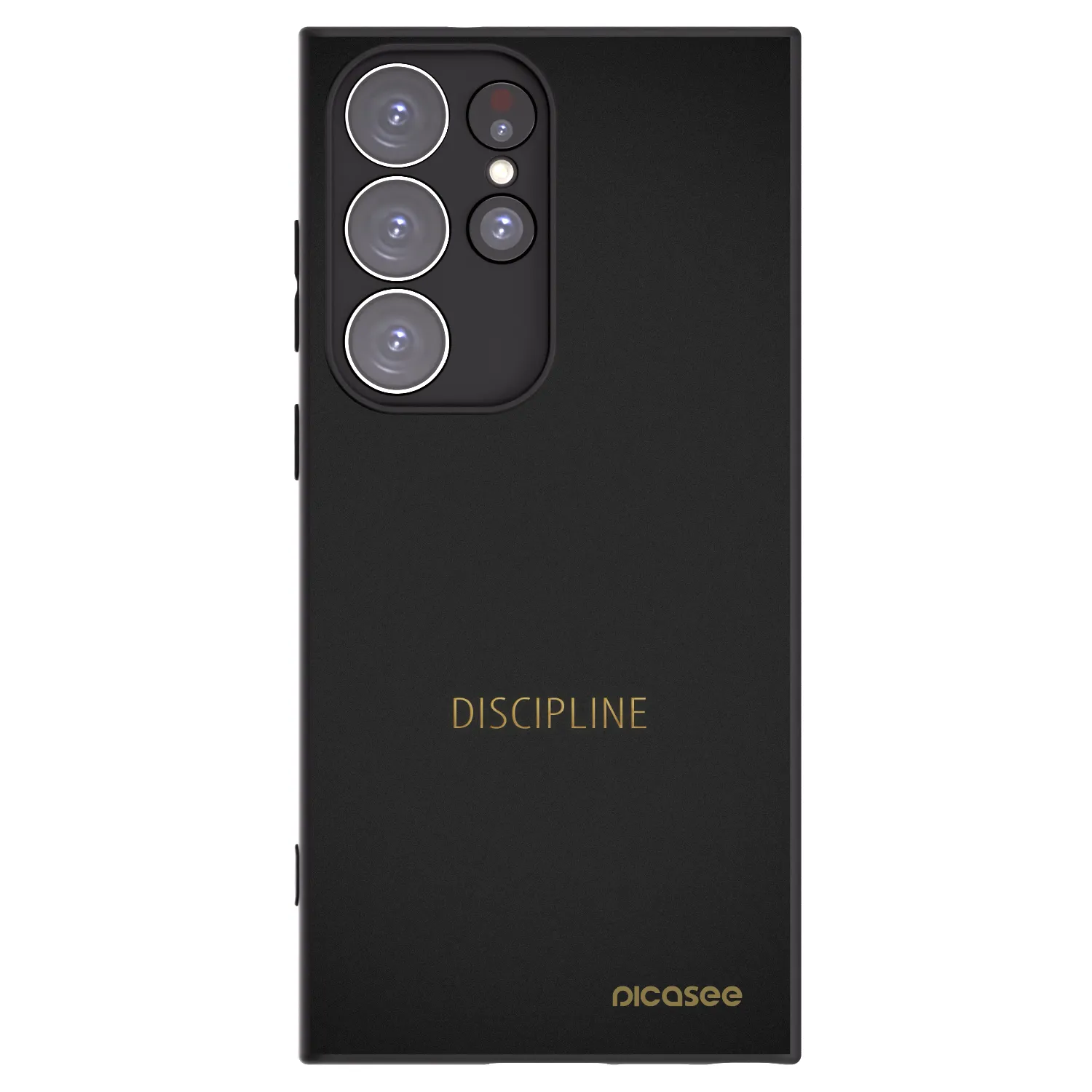 Picasee Μαύρη θήκη σιλικόνης για Samsung Galaxy S23 Ultra 5G - Discipline