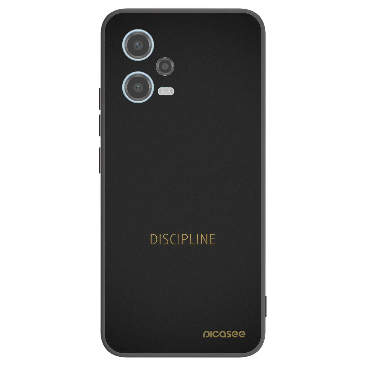 Picasee Μαύρη θήκη σιλικόνης για Xiaomi Redmi Note 12 5G - Discipline