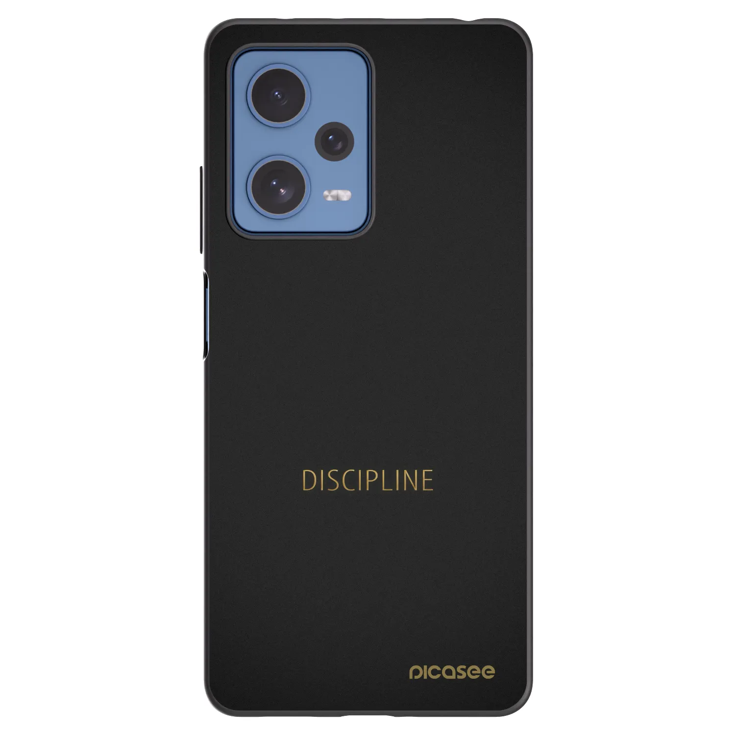Picasee Μαύρη θήκη σιλικόνης για Xiaomi Redmi Note 12 Pro 5G - Discipline