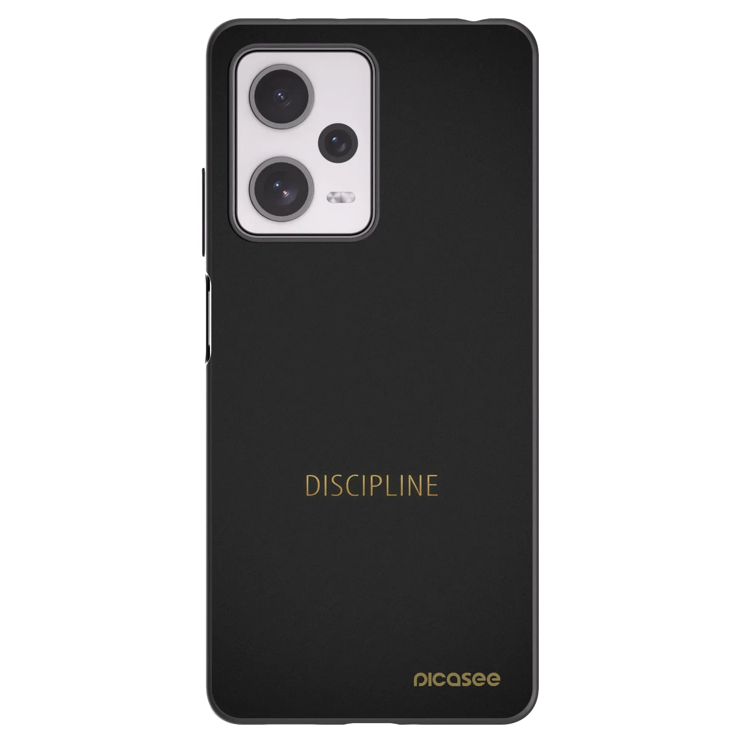 Picasee Μαύρη θήκη σιλικόνης για Xiaomi Redmi Note 12 Pro+ 5G - Discipline
