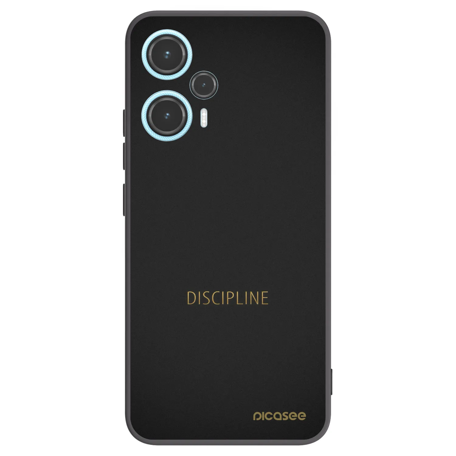 Picasee Μαύρη θήκη σιλικόνης για Xiaomi Poco F5 - Discipline