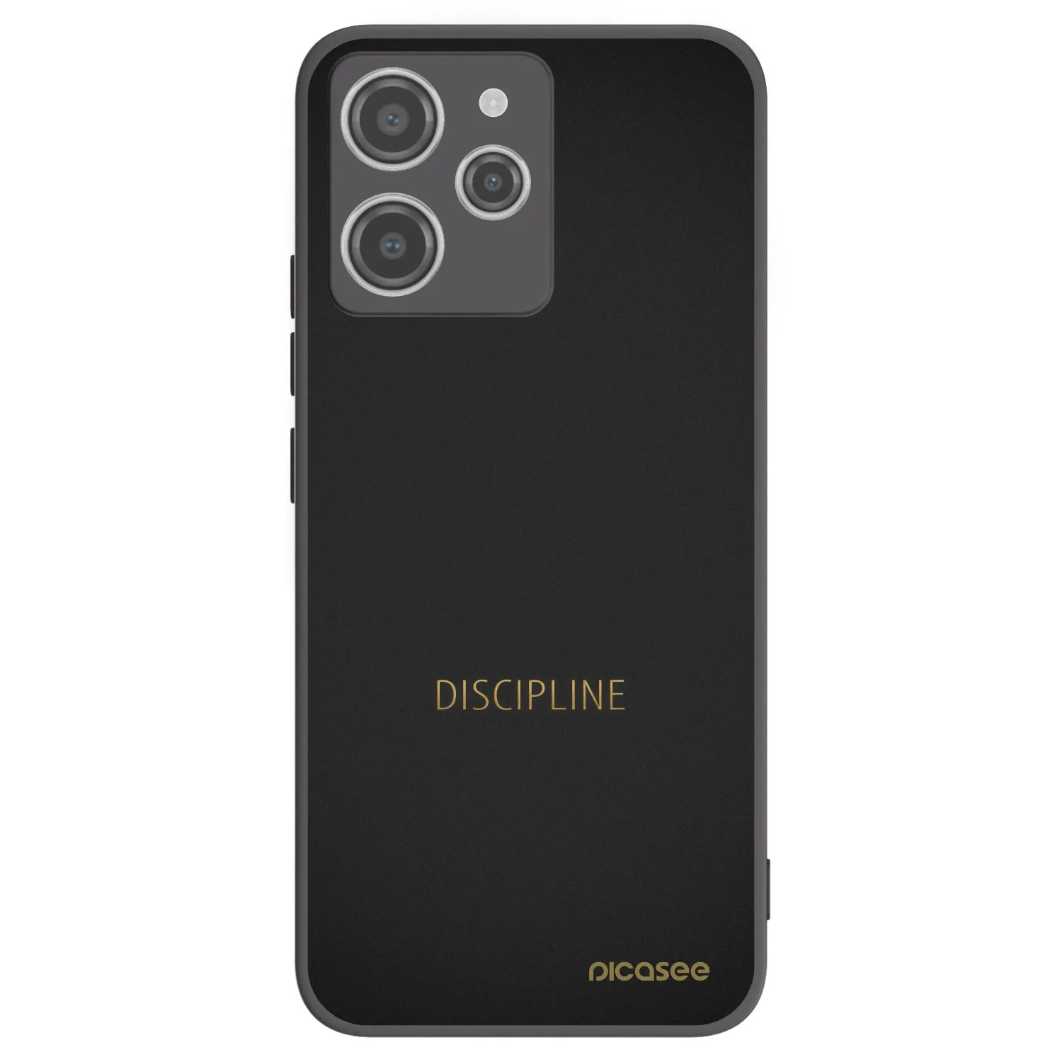 Picasee Μαύρη θήκη σιλικόνης για Xiaomi Redmi 12 4G - Discipline