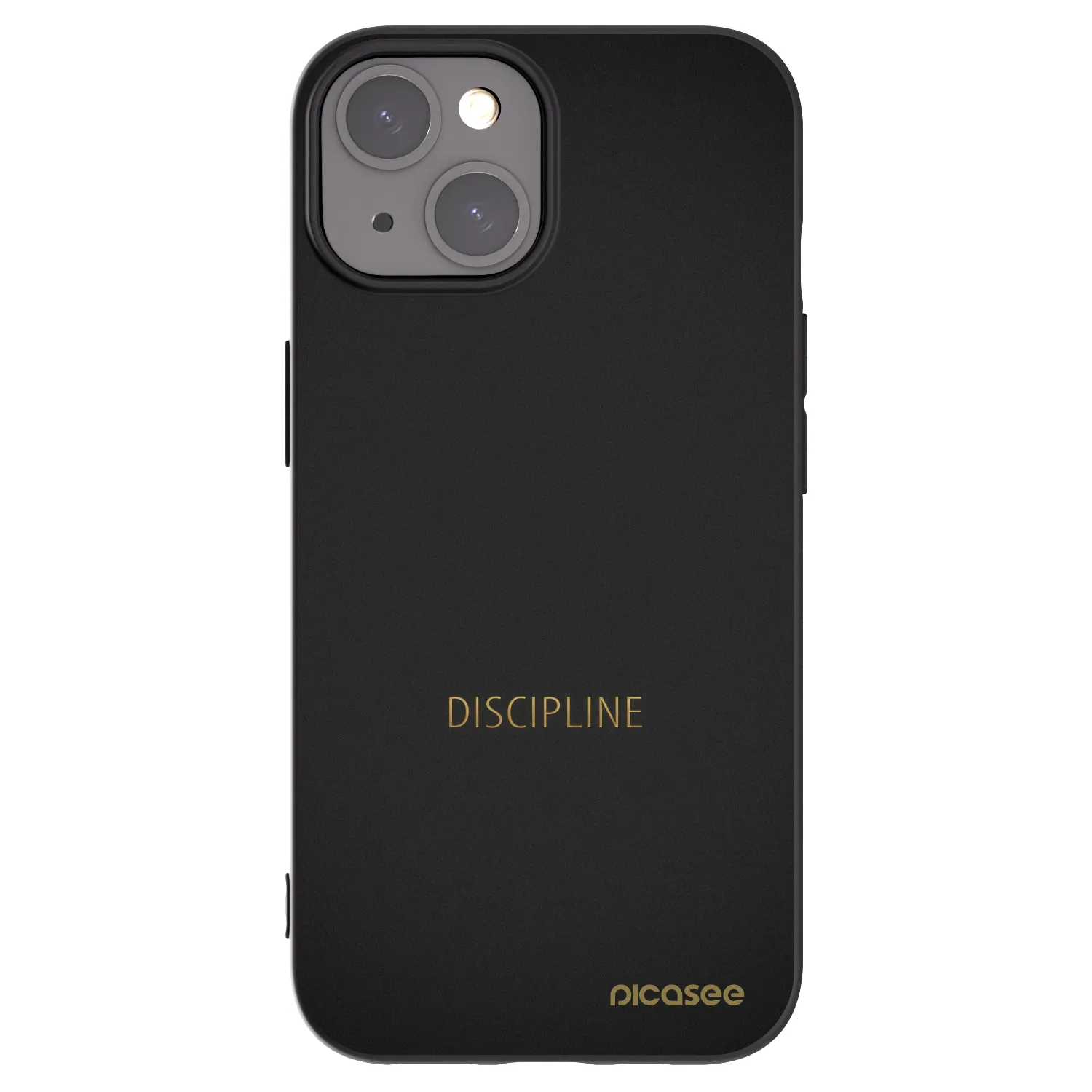Picasee Μαύρη θήκη σιλικόνης για Apple iPhone 15 - Discipline