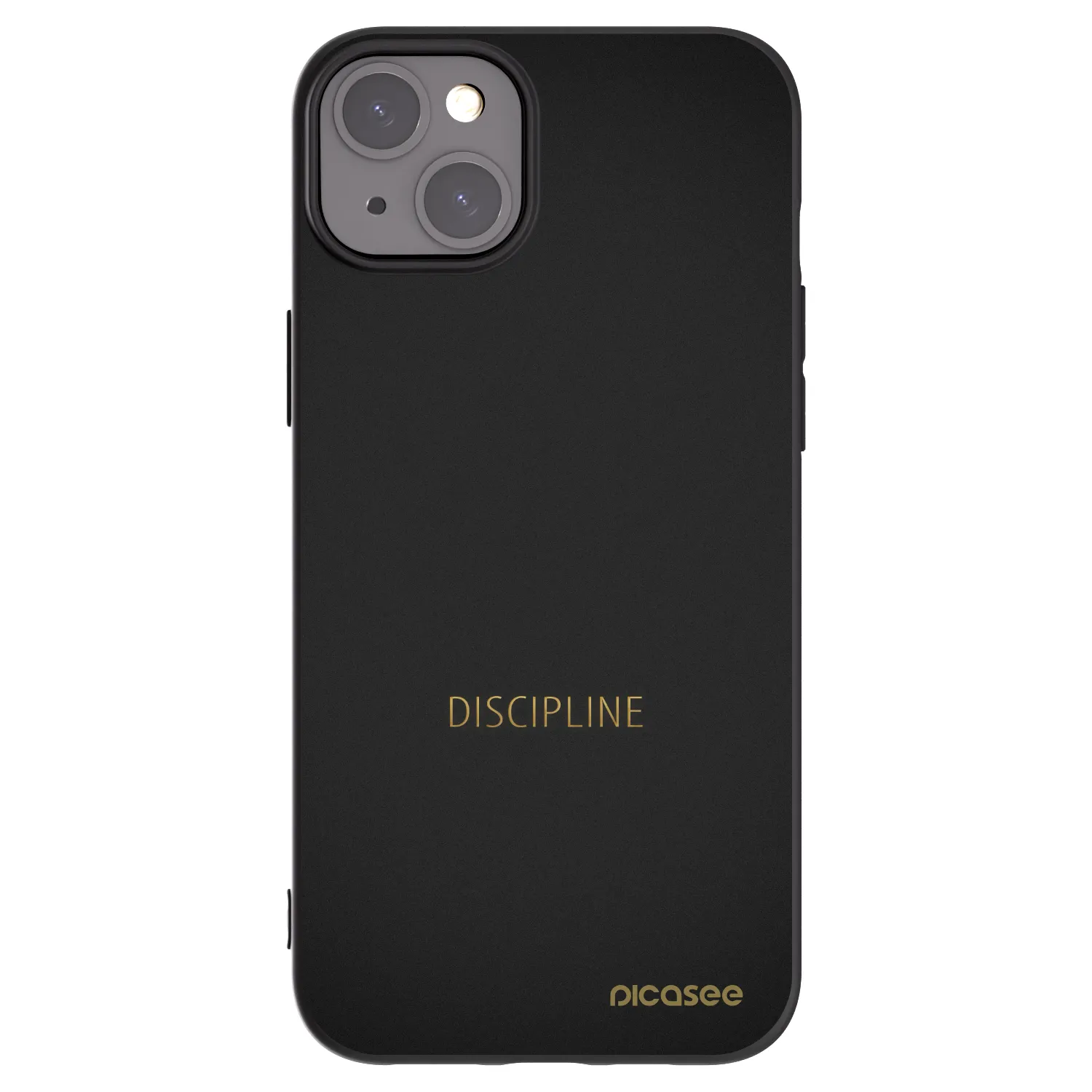 Picasee Μαύρη θήκη σιλικόνης για Apple iPhone 15 Plus - Discipline