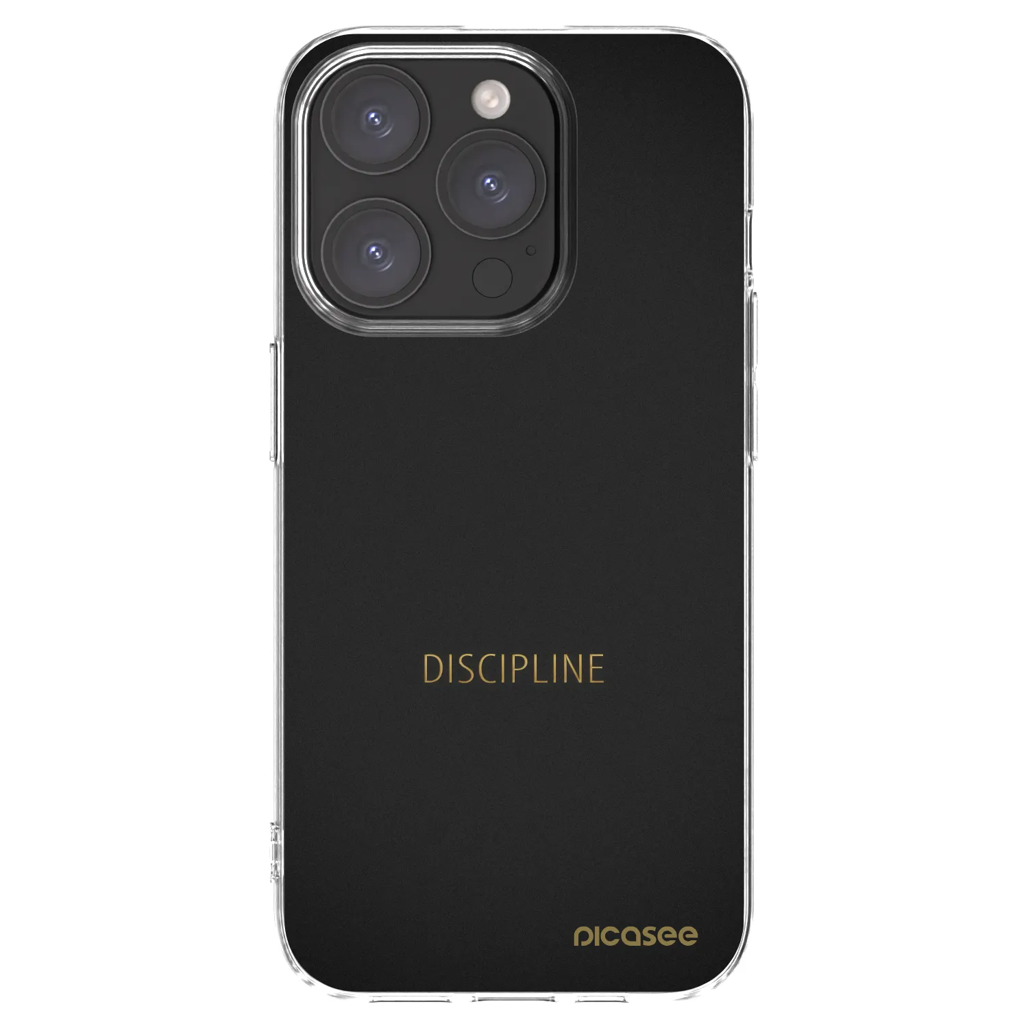 Picasee διαφανής θήκη σιλικόνης Apple iPhone 15 Pro - Discipline