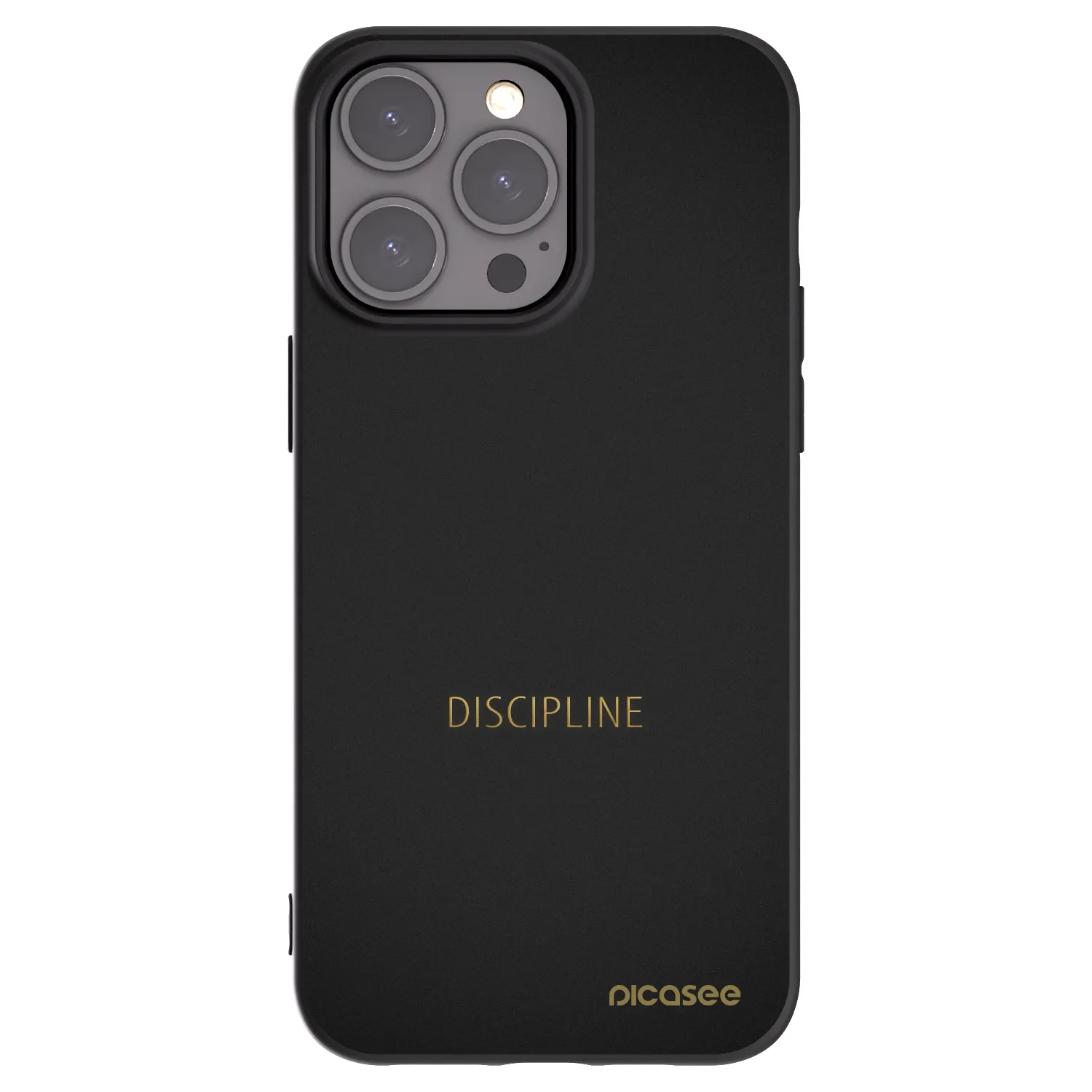 Picasee Μαύρη θήκη σιλικόνης για Apple iPhone 15 Pro Max - Discipline