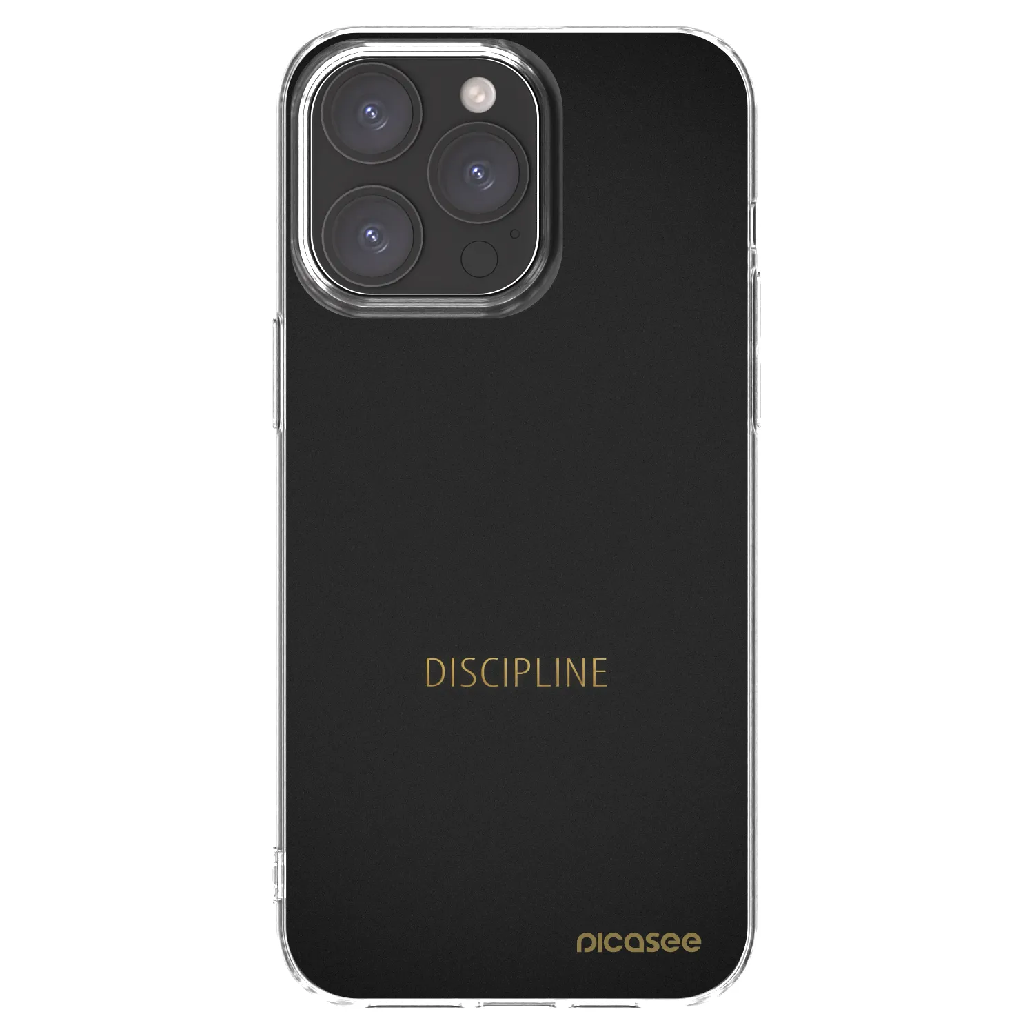 Picasee διαφανής θήκη σιλικόνης Apple iPhone 15 Pro Max - Discipline