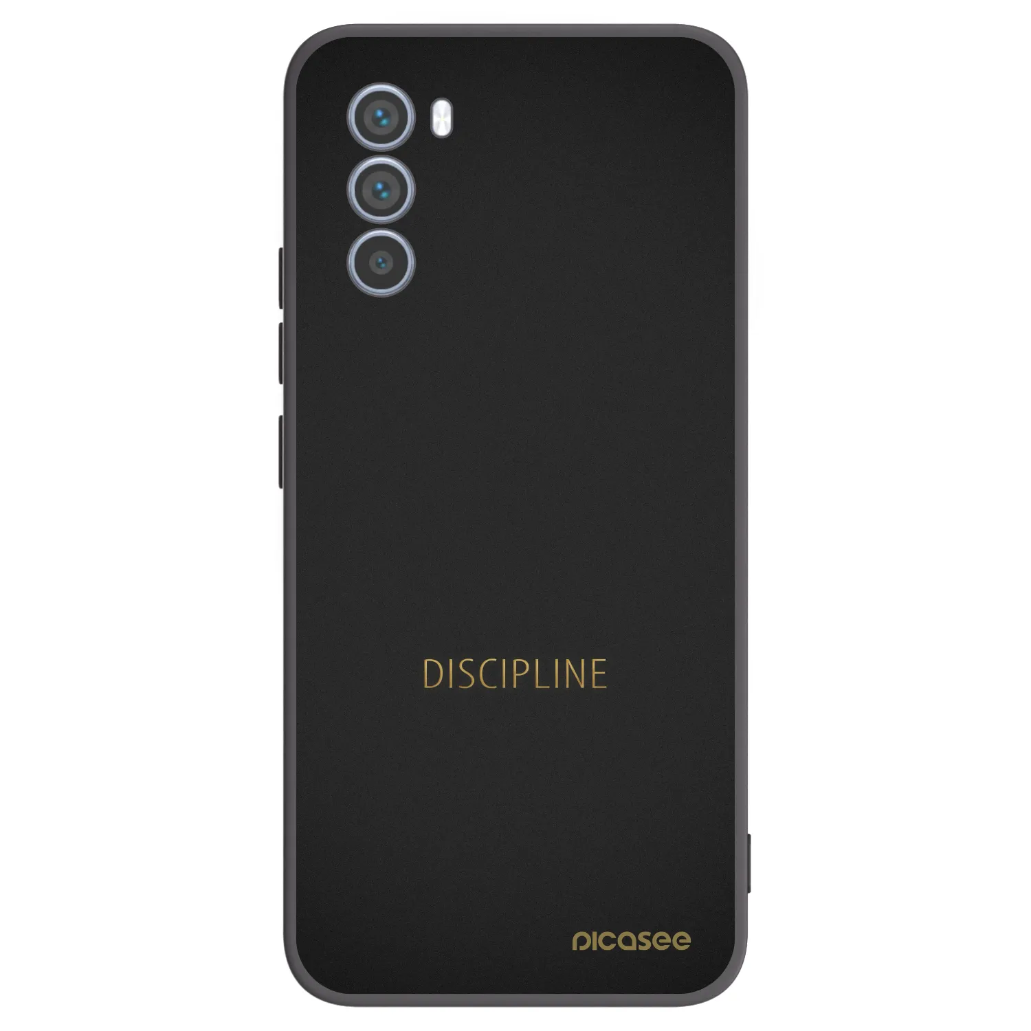 Picasee Μαύρη θήκη σιλικόνης για Motorola Moto G62 - Discipline