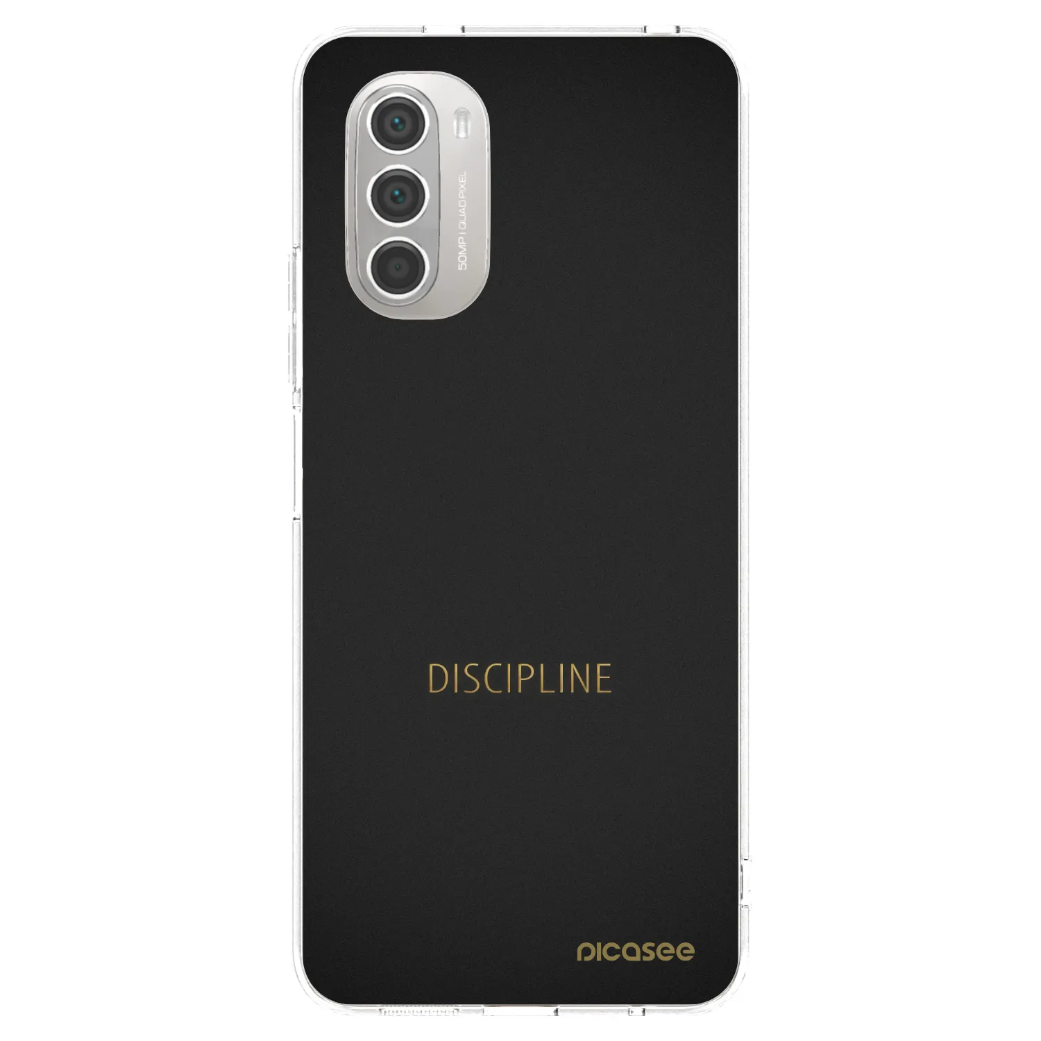 Picasee διαφανής θήκη σιλικόνης Motorola Moto G51 - Discipline