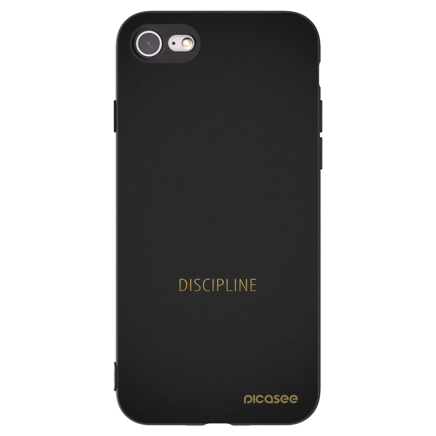 Picasee Μαύρη θήκη σιλικόνης για Apple iPhone 7 - Discipline