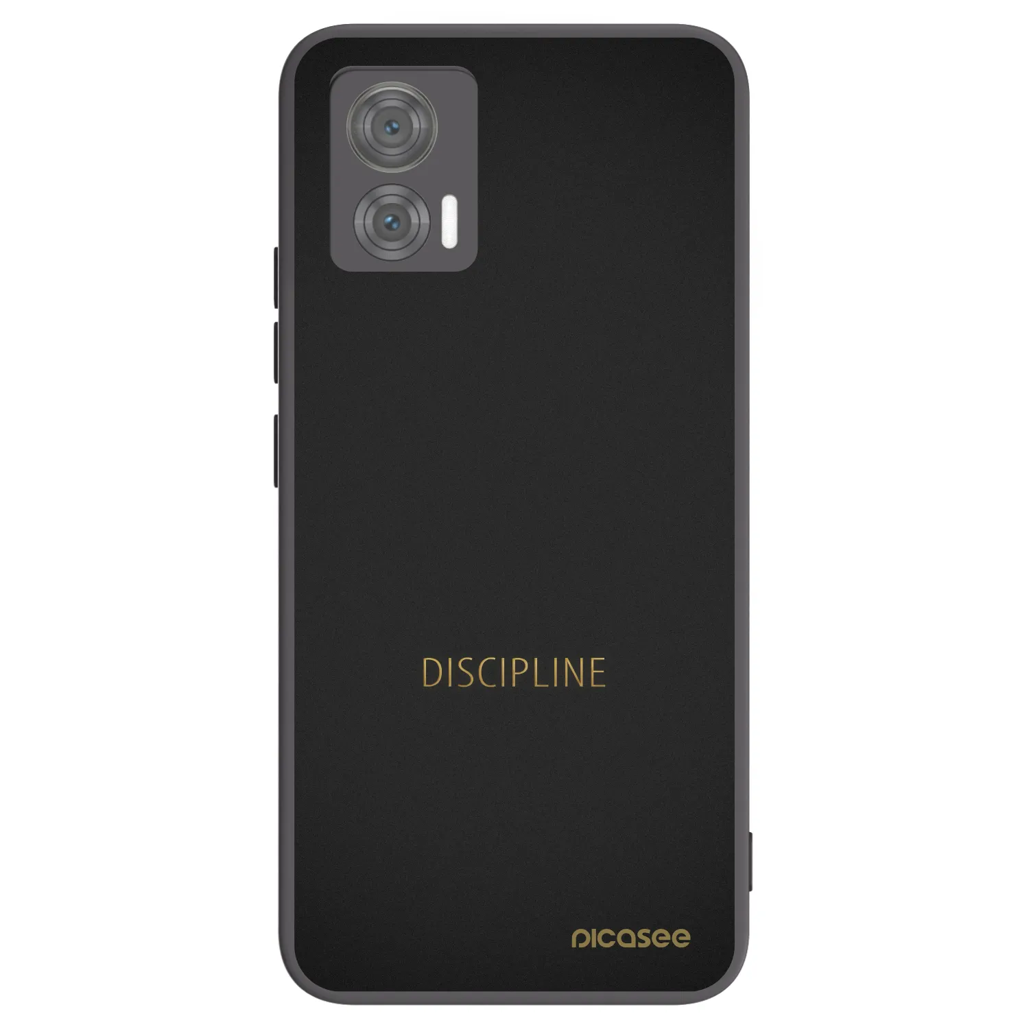 Picasee Μαύρη θήκη σιλικόνης για Motorola Edge 30 Neo - Discipline