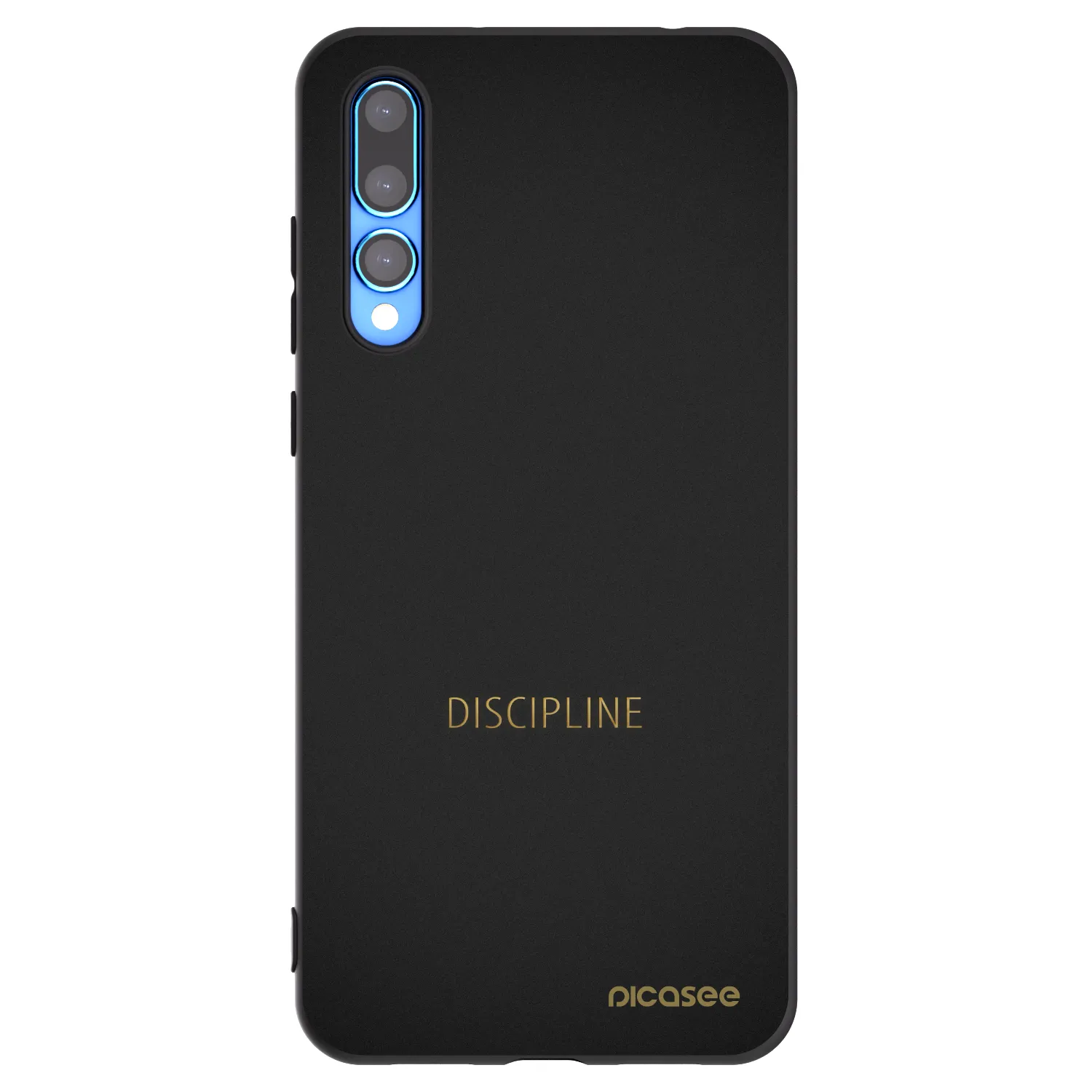 Picasee Μαύρη θήκη σιλικόνης για Huawei P20 Pro - Discipline