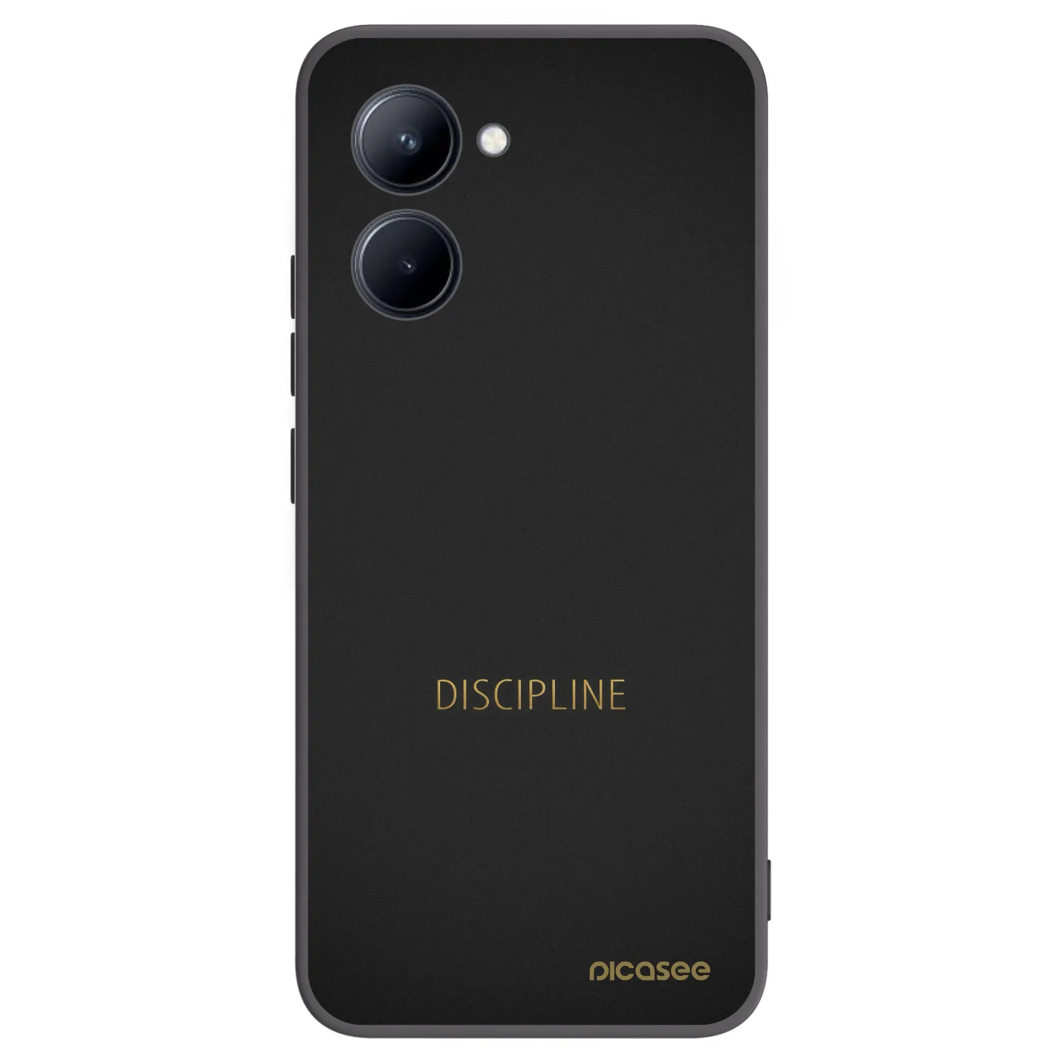 Picasee Μαύρη θήκη σιλικόνης για Realme C33 (2023) - Discipline
