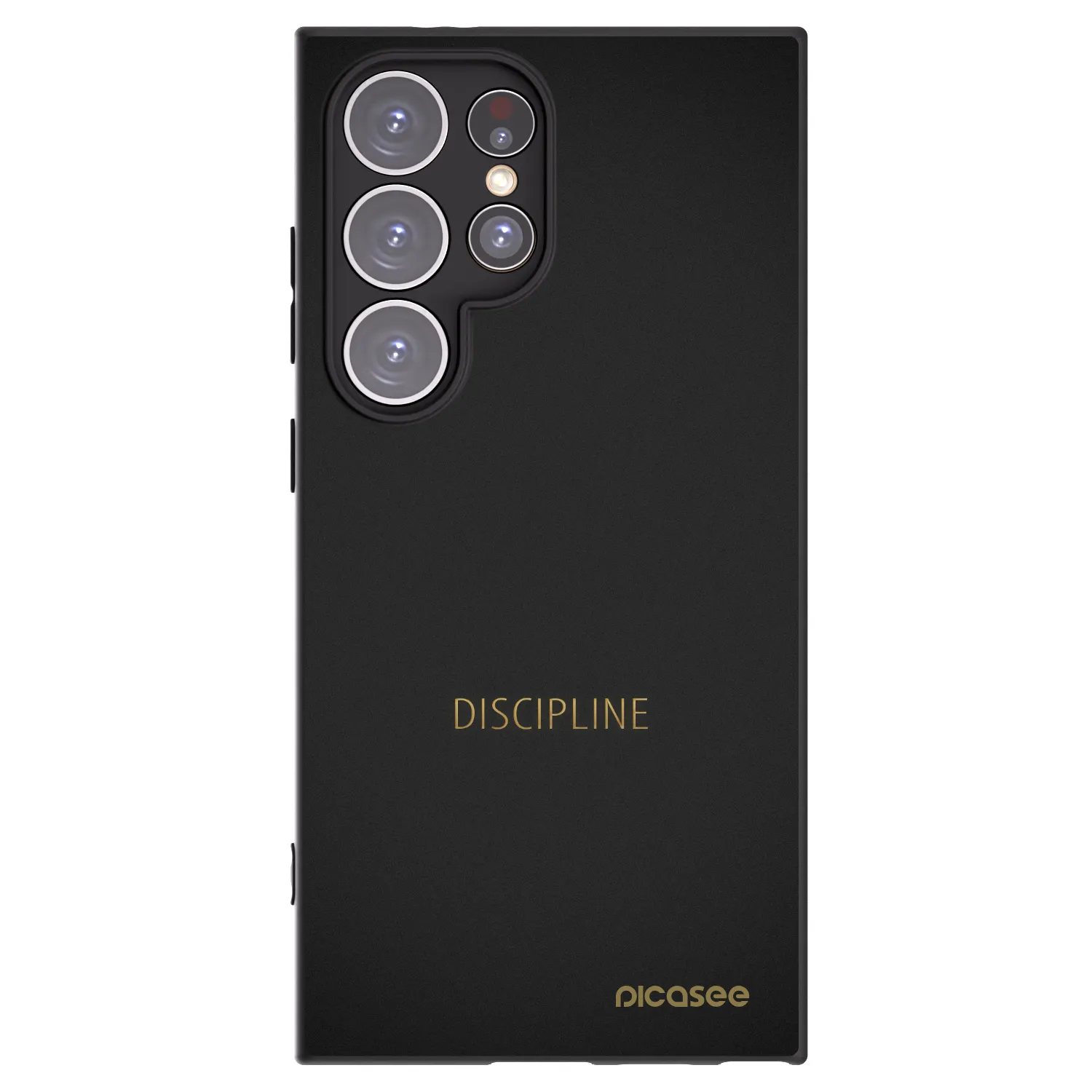 Picasee Μαύρη θήκη σιλικόνης για Samsung Galaxy S24 Ultra S928B 5G - Discipline