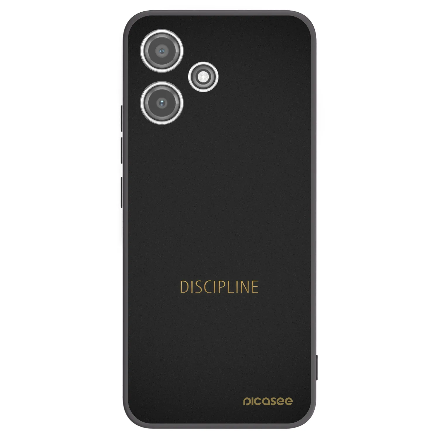 Picasee Μαύρη θήκη σιλικόνης για Xiaomi Redmi 12 5G - Discipline