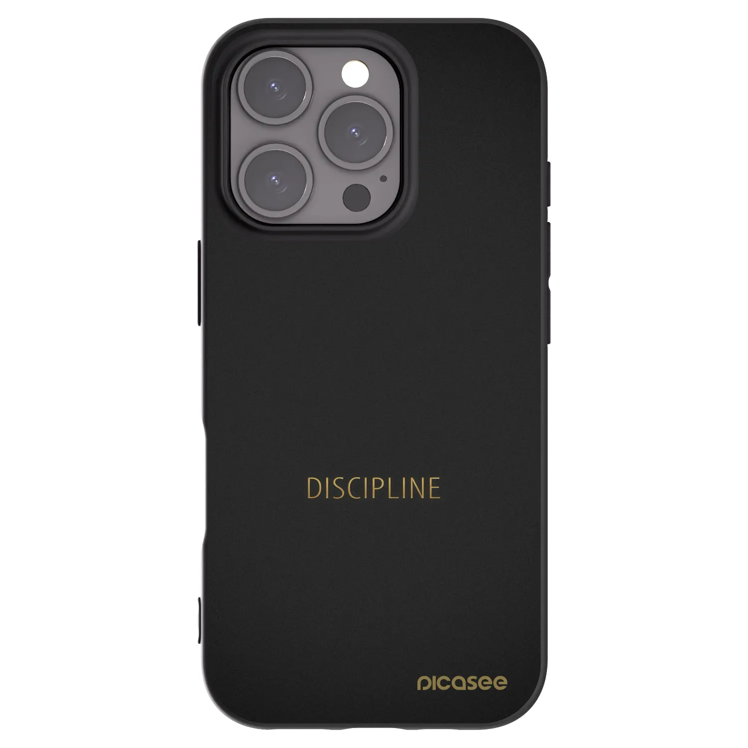 Picasee Μαύρη θήκη σιλικόνης για Apple iPhone 16 Pro - Discipline