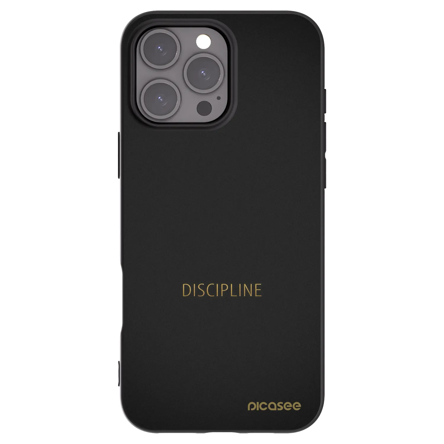 Picasee Μαύρη θήκη σιλικόνης για Apple iPhone 16 Pro Max - Discipline