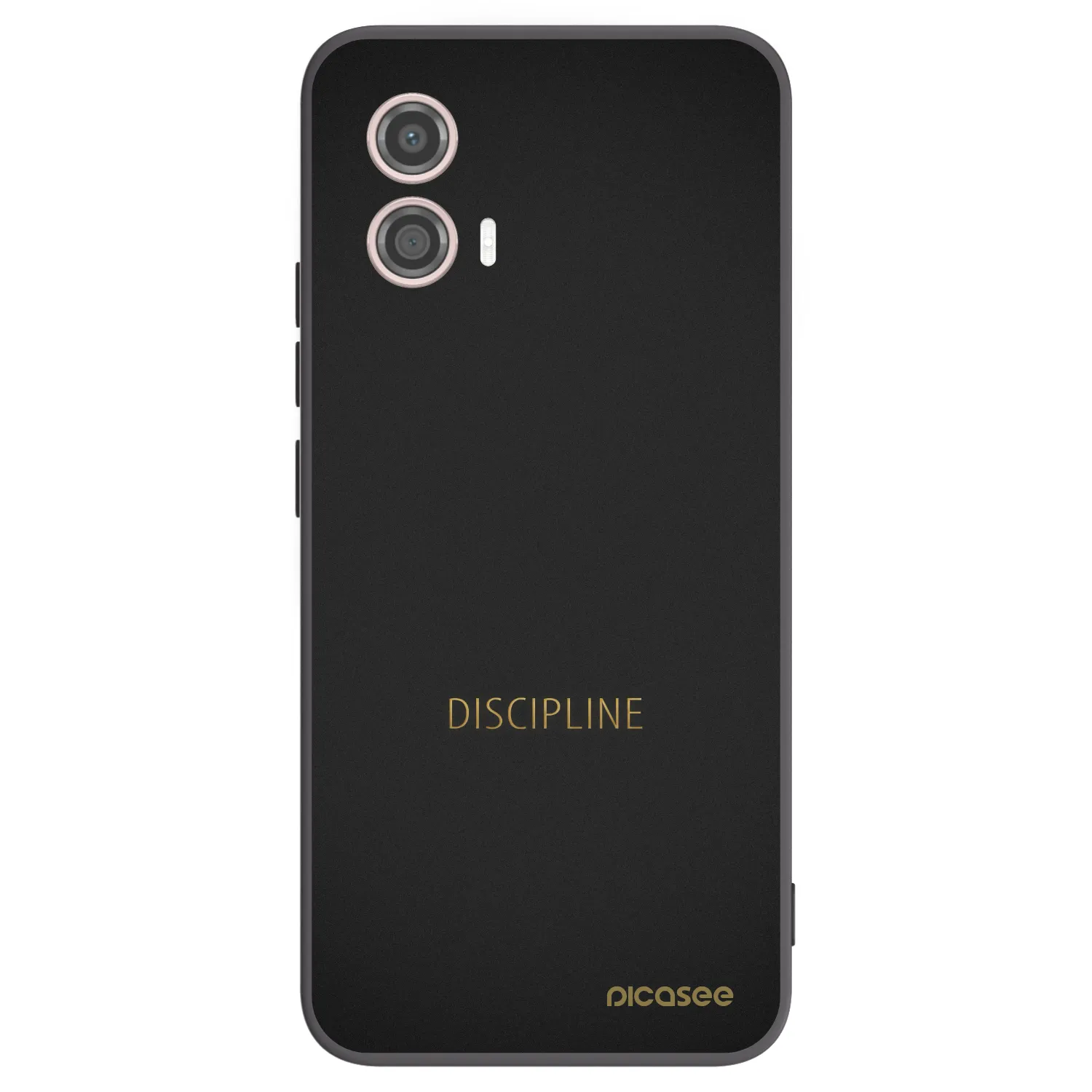 Picasee Μαύρη θήκη σιλικόνης για Motorola Moto G53 5G - Discipline