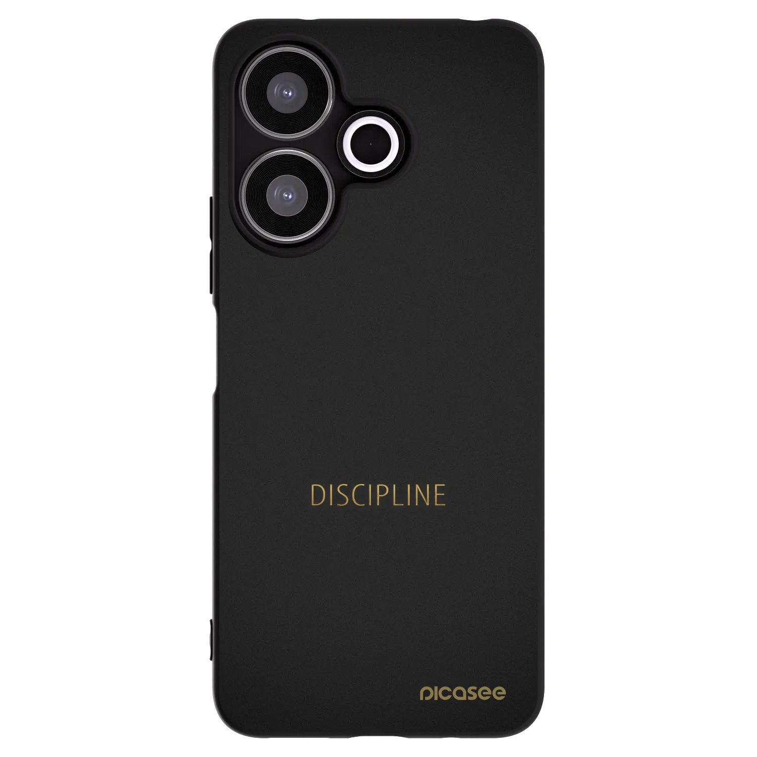 Picasee Μαύρη θήκη σιλικόνης για Xiaomi Redmi 13 4G - Discipline