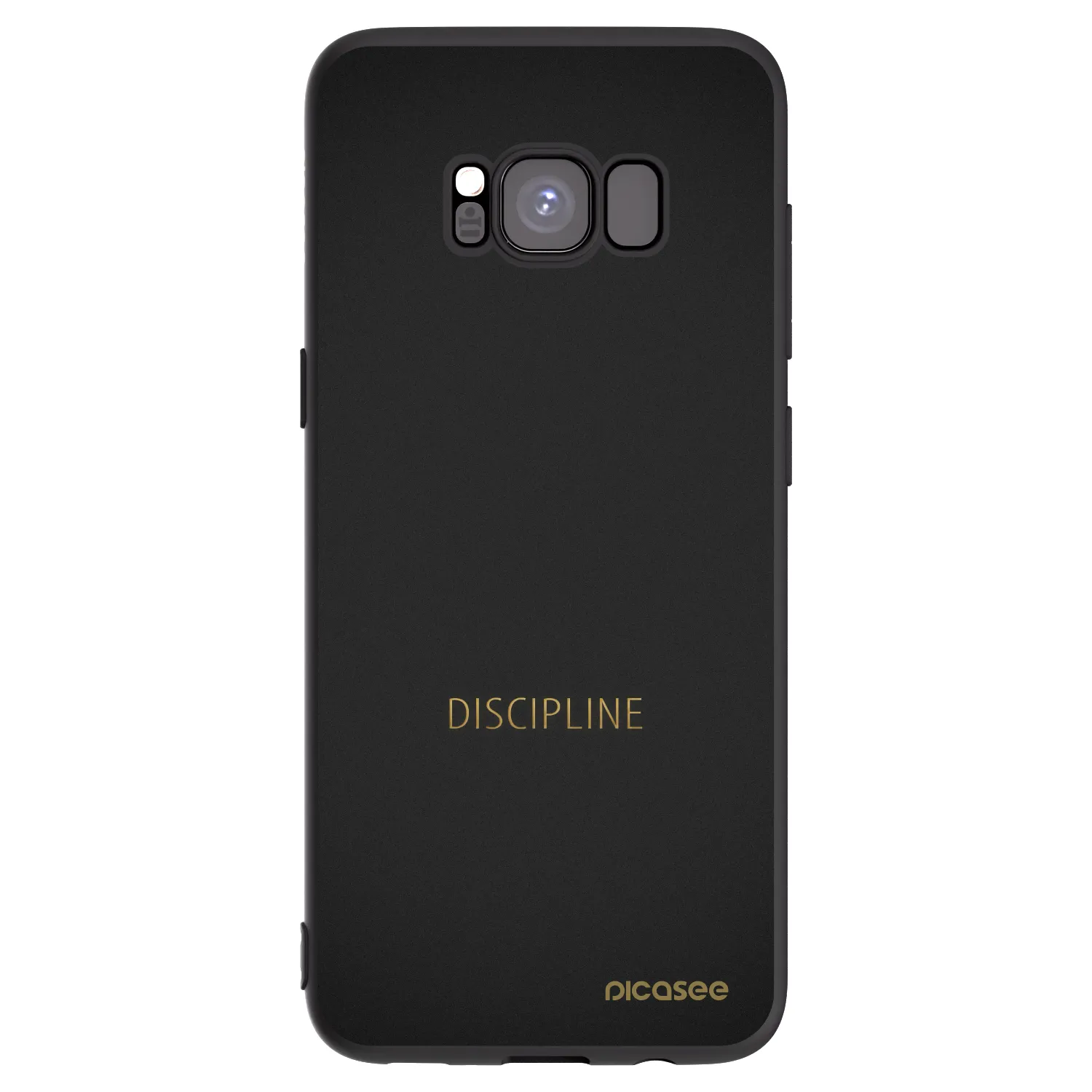 Picasee Μαύρη θήκη σιλικόνης για Samsung Galaxy S8 G950F - Discipline
