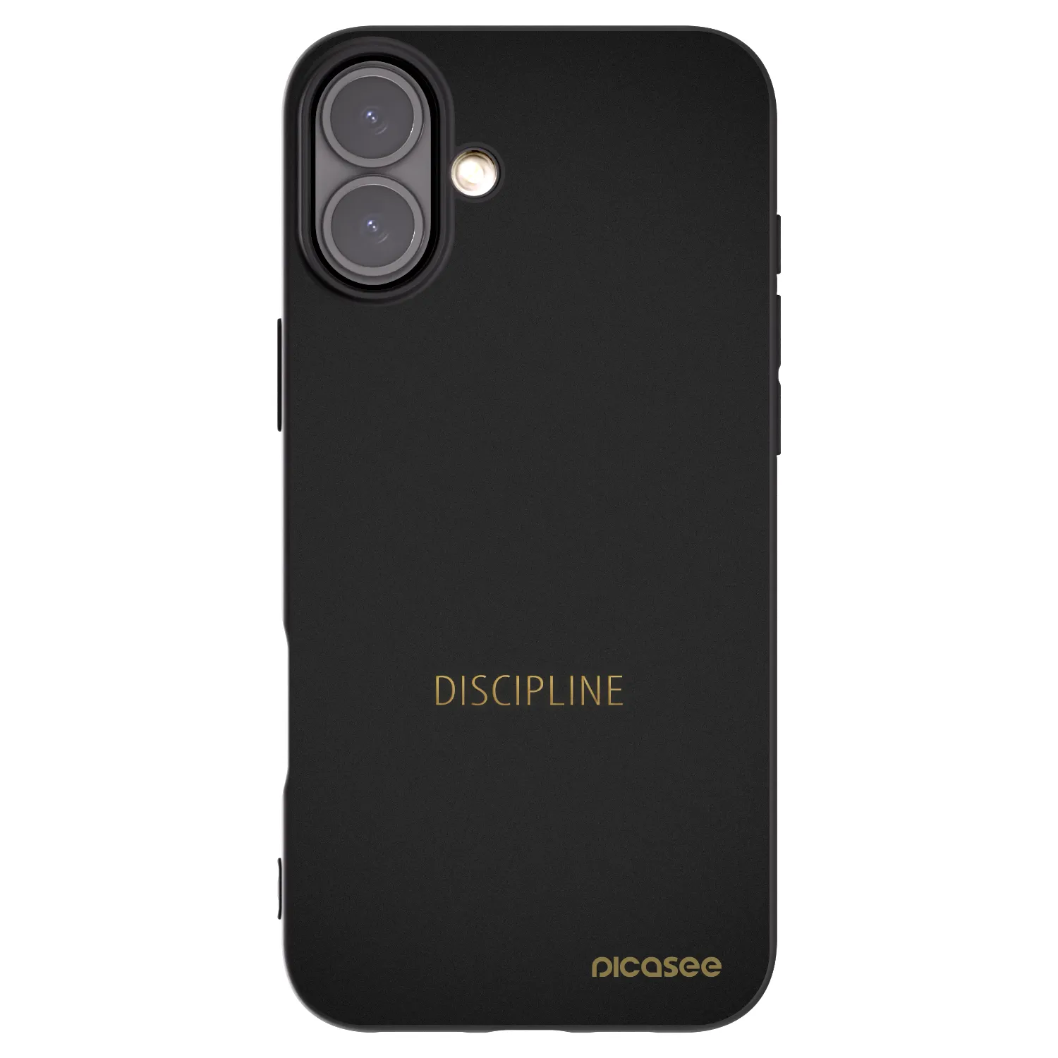 Picasee Μαύρη θήκη σιλικόνης για Apple iPhone 16 Plus - Discipline