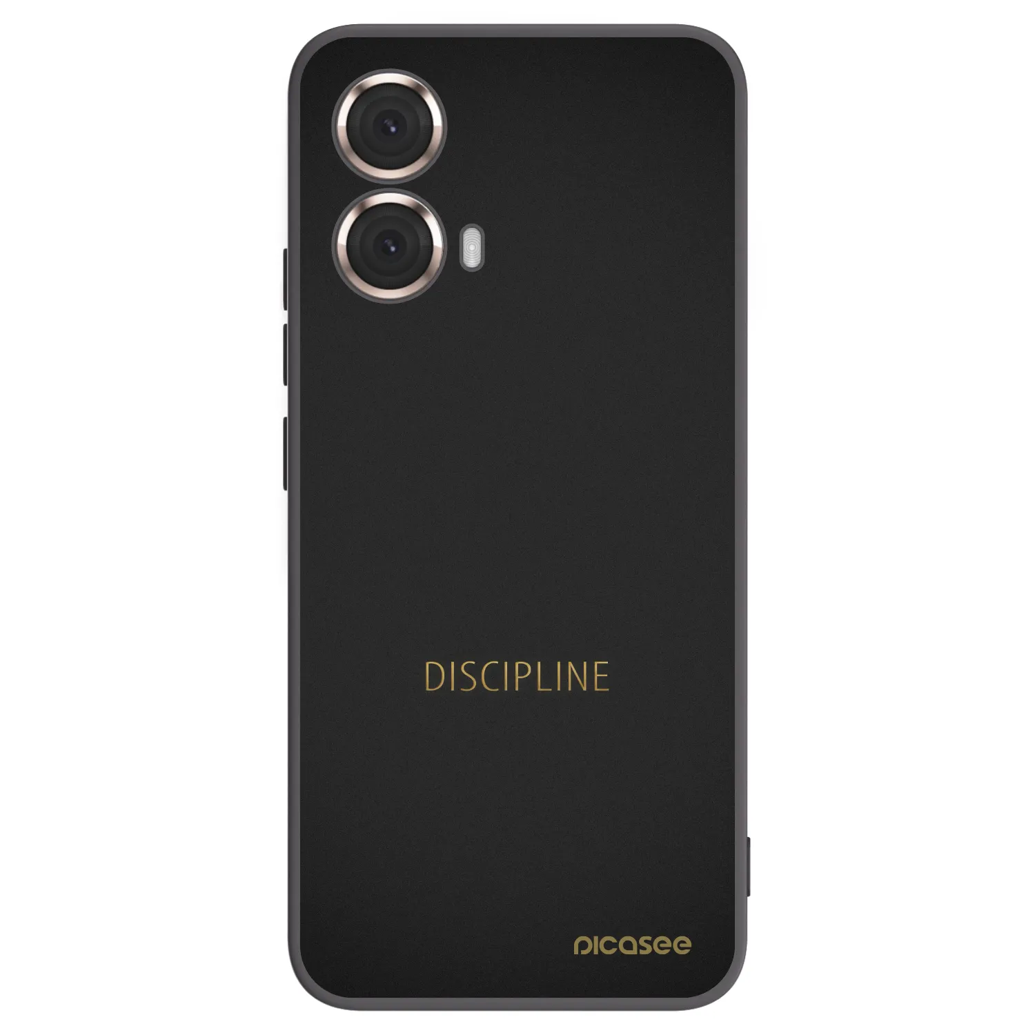 Picasee Μαύρη θήκη σιλικόνης για Motorola Moto G85 - Discipline