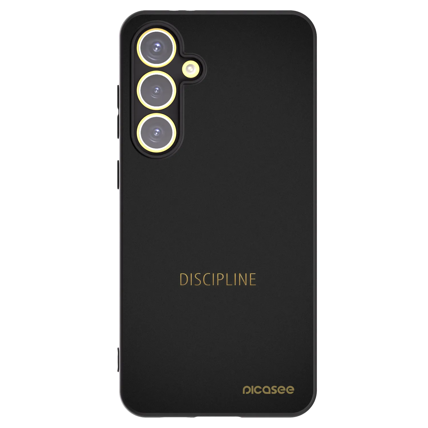 Picasee Μαύρη θήκη σιλικόνης για Samsung Galaxy S24 FE S721B - Discipline