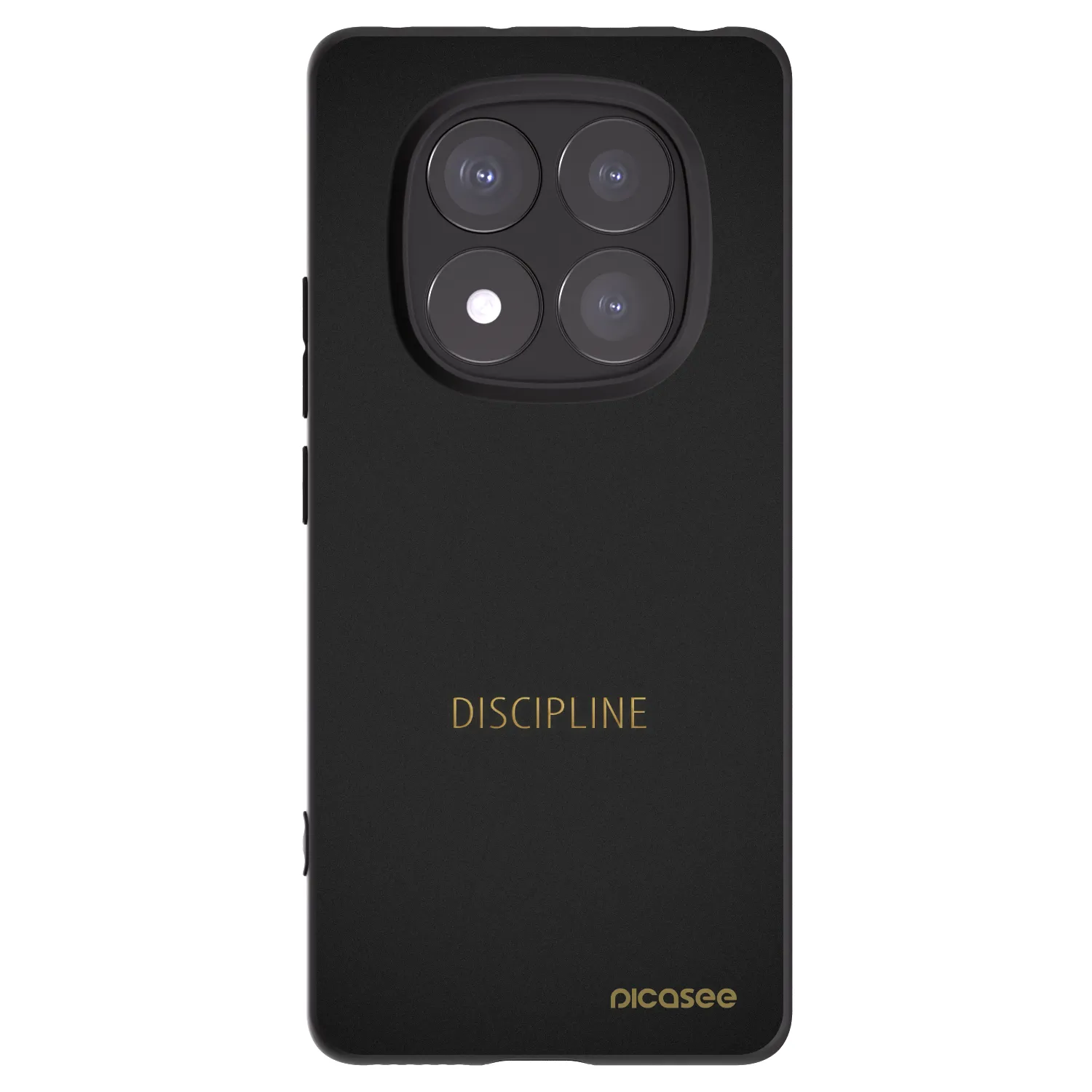 Picasee Μαύρη θήκη σιλικόνης για Xiaomi Redmi Note 14 Pro 5G - Discipline