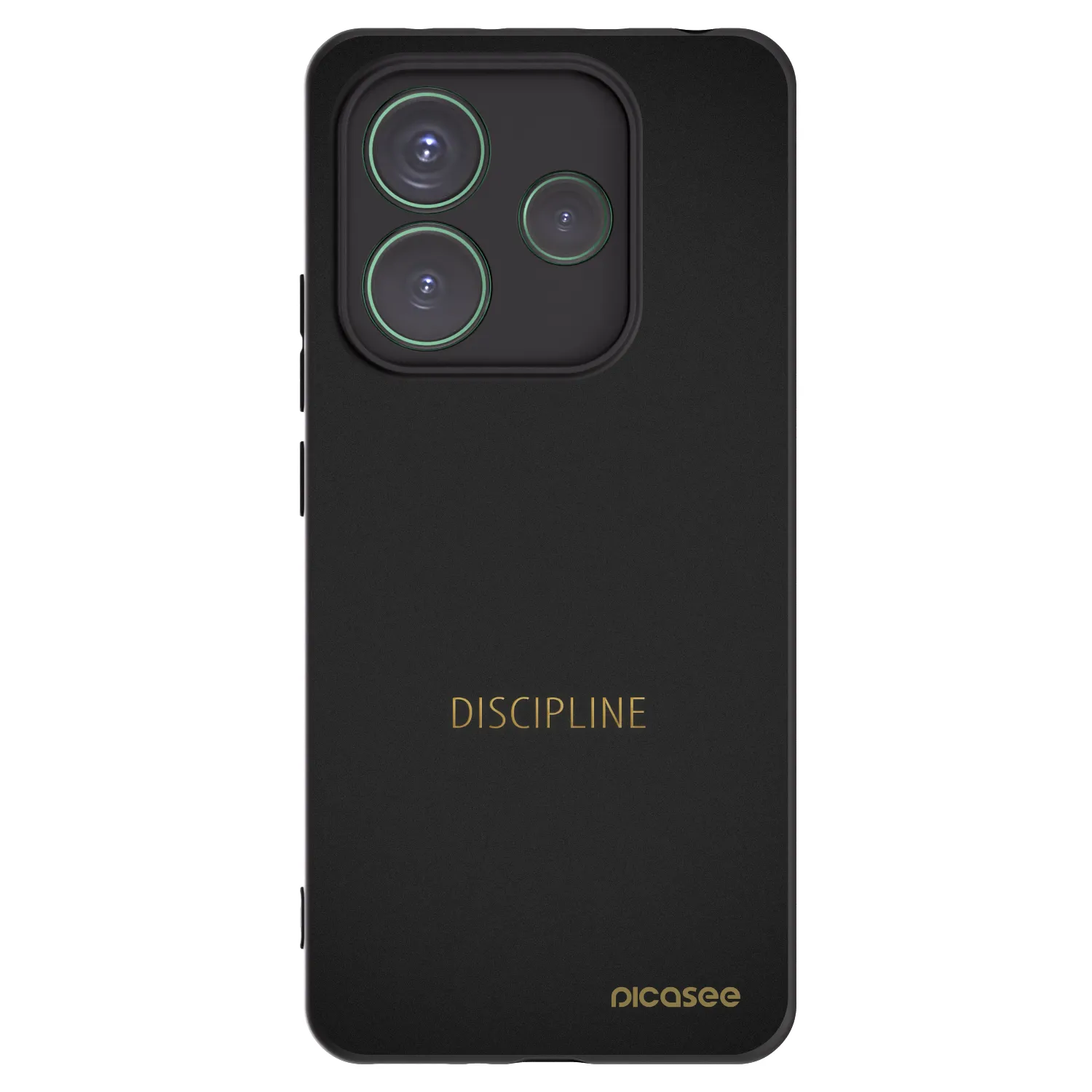 Picasee Μαύρη θήκη σιλικόνης για Xiaomi Redmi Note 14 5G - Discipline