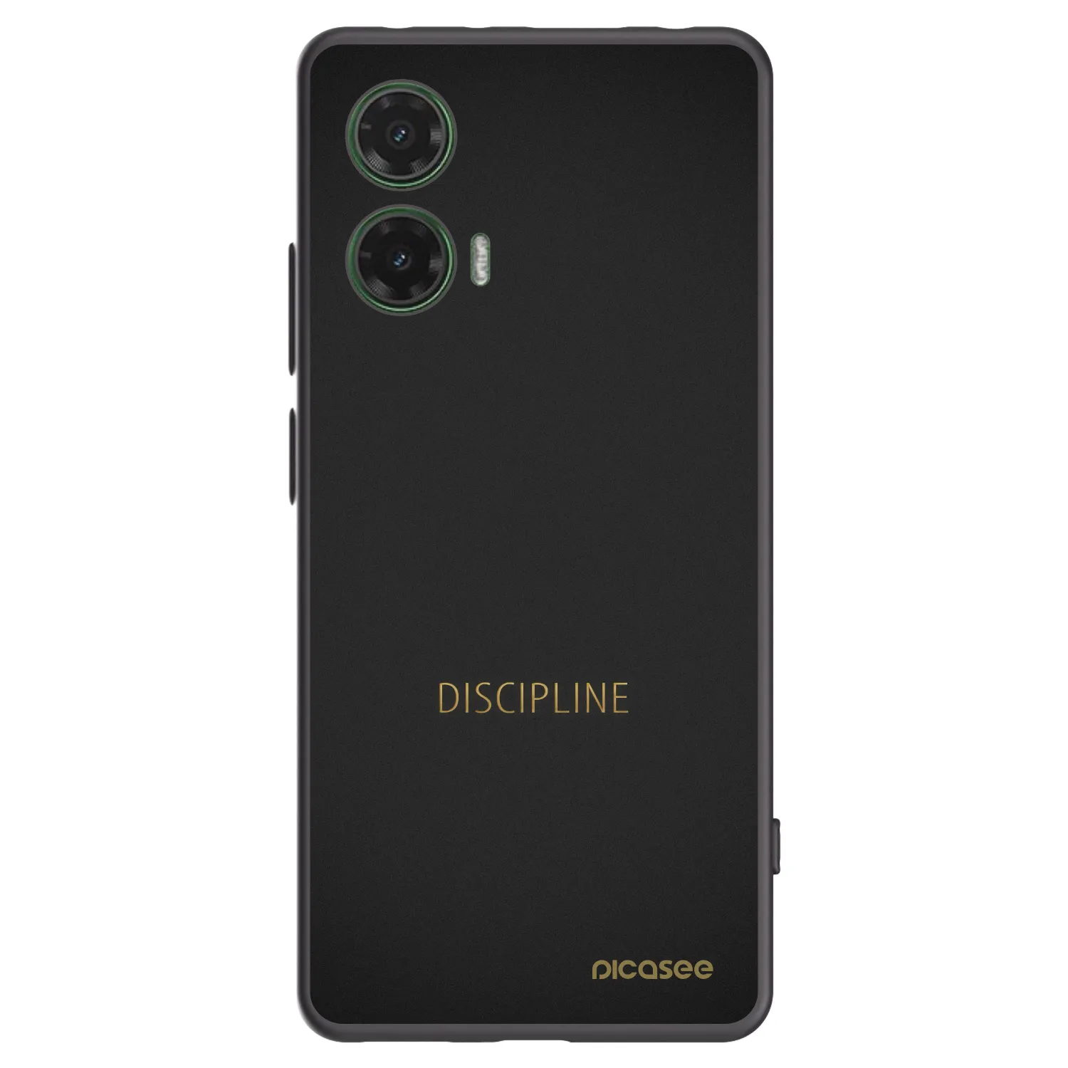 Picasee Μαύρη θήκη σιλικόνης για Motorola Moto G35 5G - Discipline