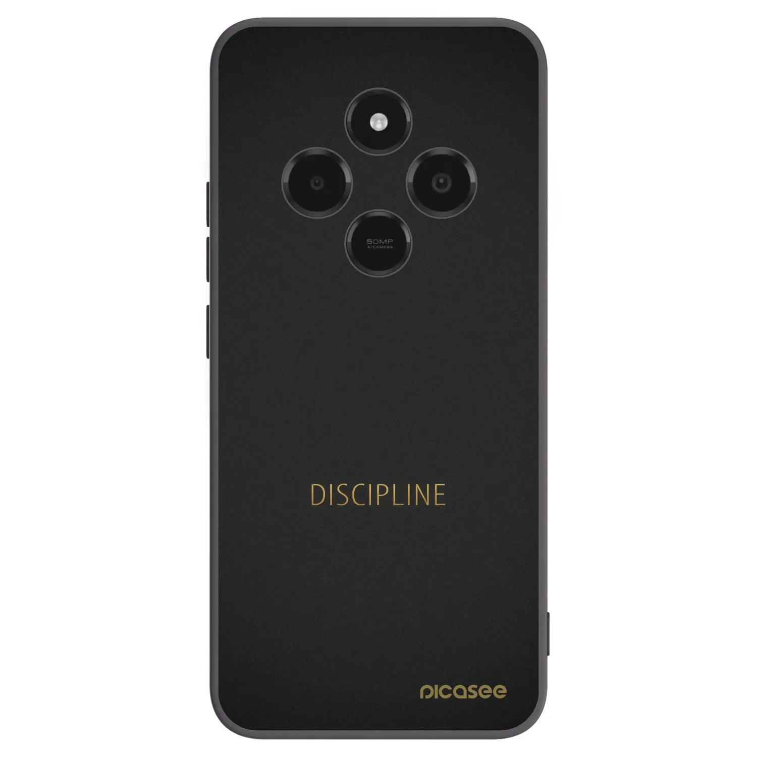 Picasee Μαύρη θήκη σιλικόνης για Xiaomi Poco C75 - Discipline