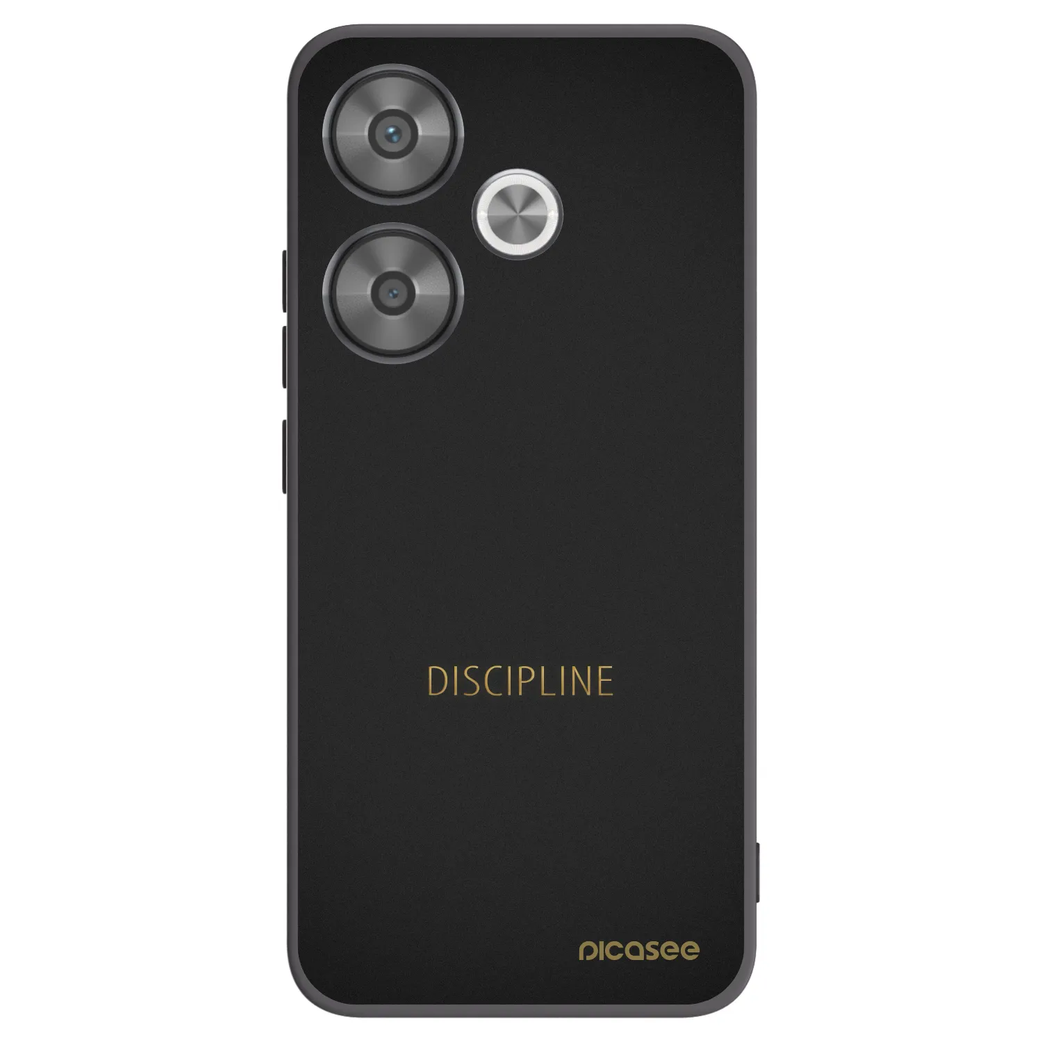 Picasee Μαύρη θήκη σιλικόνης για Xiaomi Poco F6 - Discipline