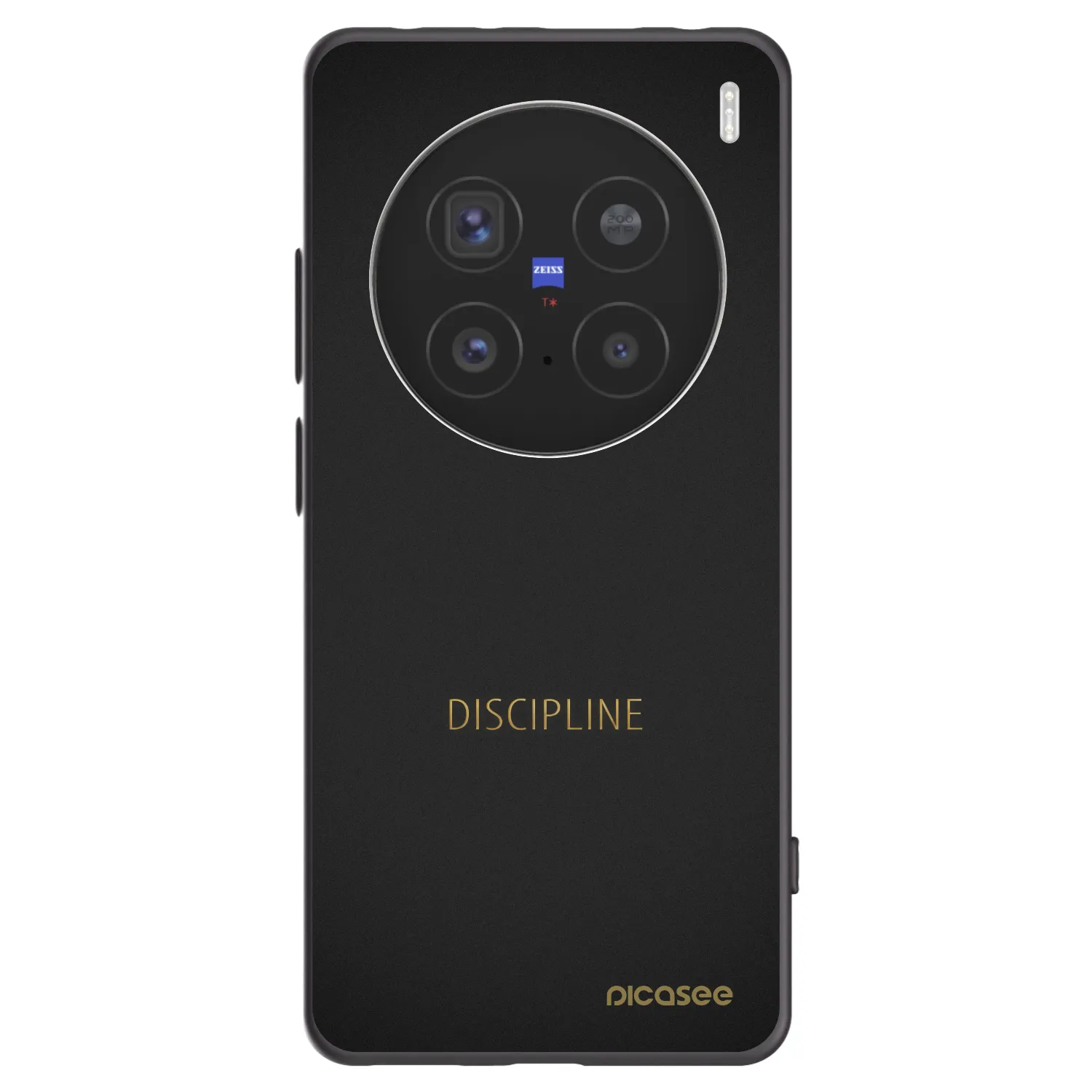 Picasee Μαύρη θήκη σιλικόνης για Vivo X200 Pro - Discipline