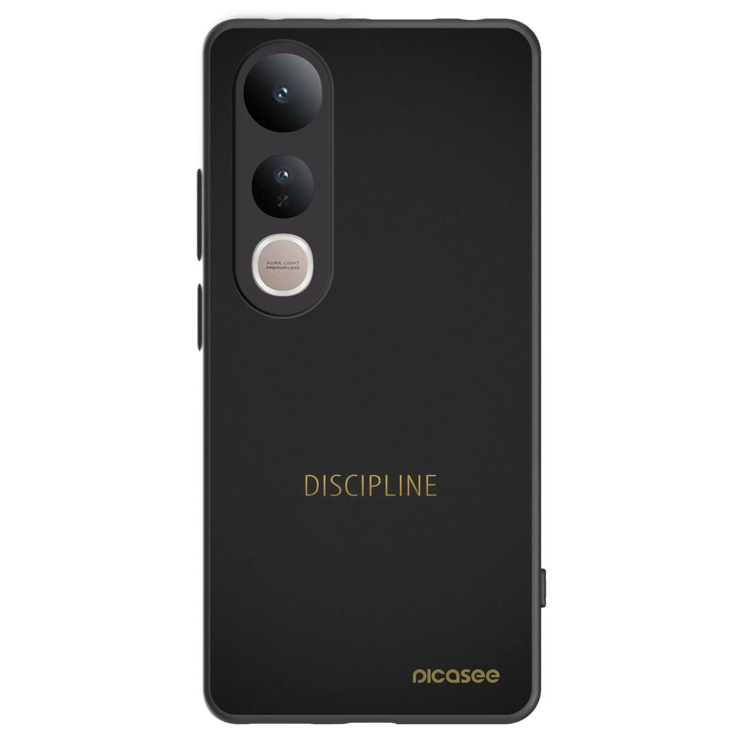 Picasee Μαύρη θήκη σιλικόνης για Vivo V50 Lite 5G - Discipline