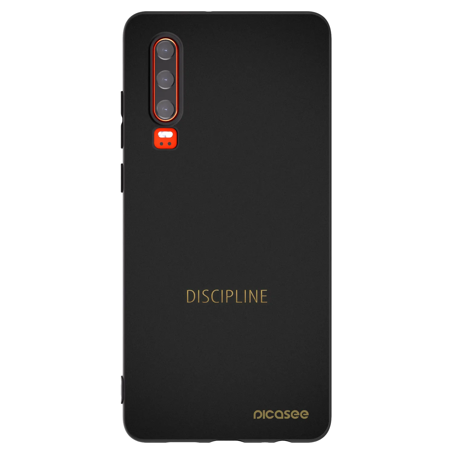 Picasee Μαύρη θήκη σιλικόνης για Huawei P30 - Discipline