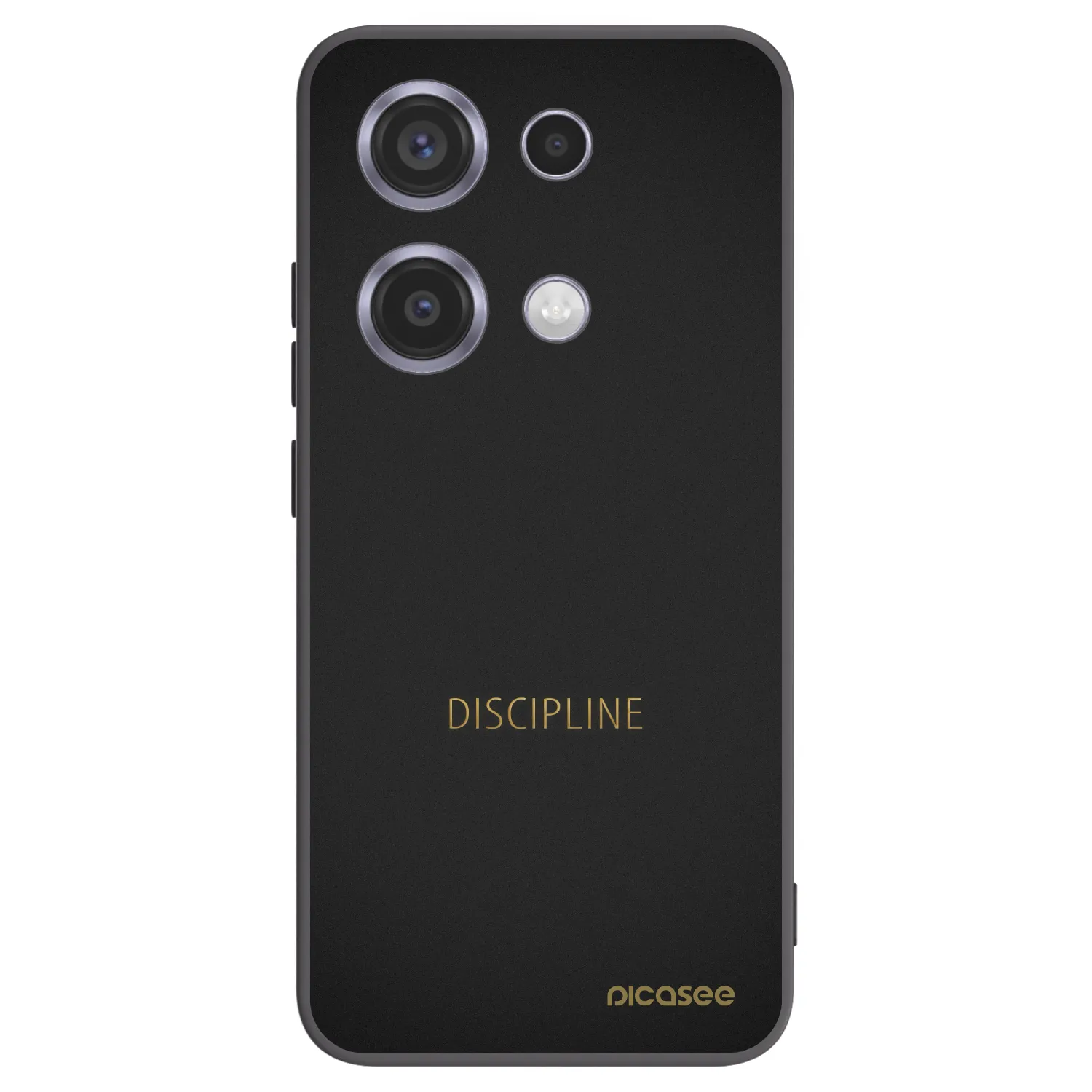 Picasee Μαύρη θήκη σιλικόνης για Xiaomi Redmi Note 14S - Discipline