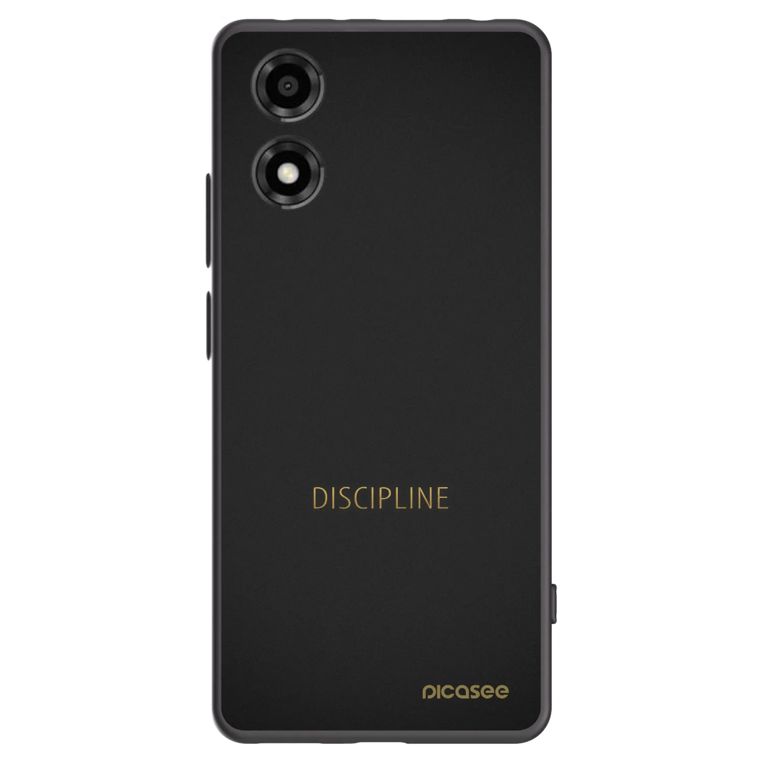 Picasee Μαύρη θήκη σιλικόνης για Motorola Moto E14 - Discipline