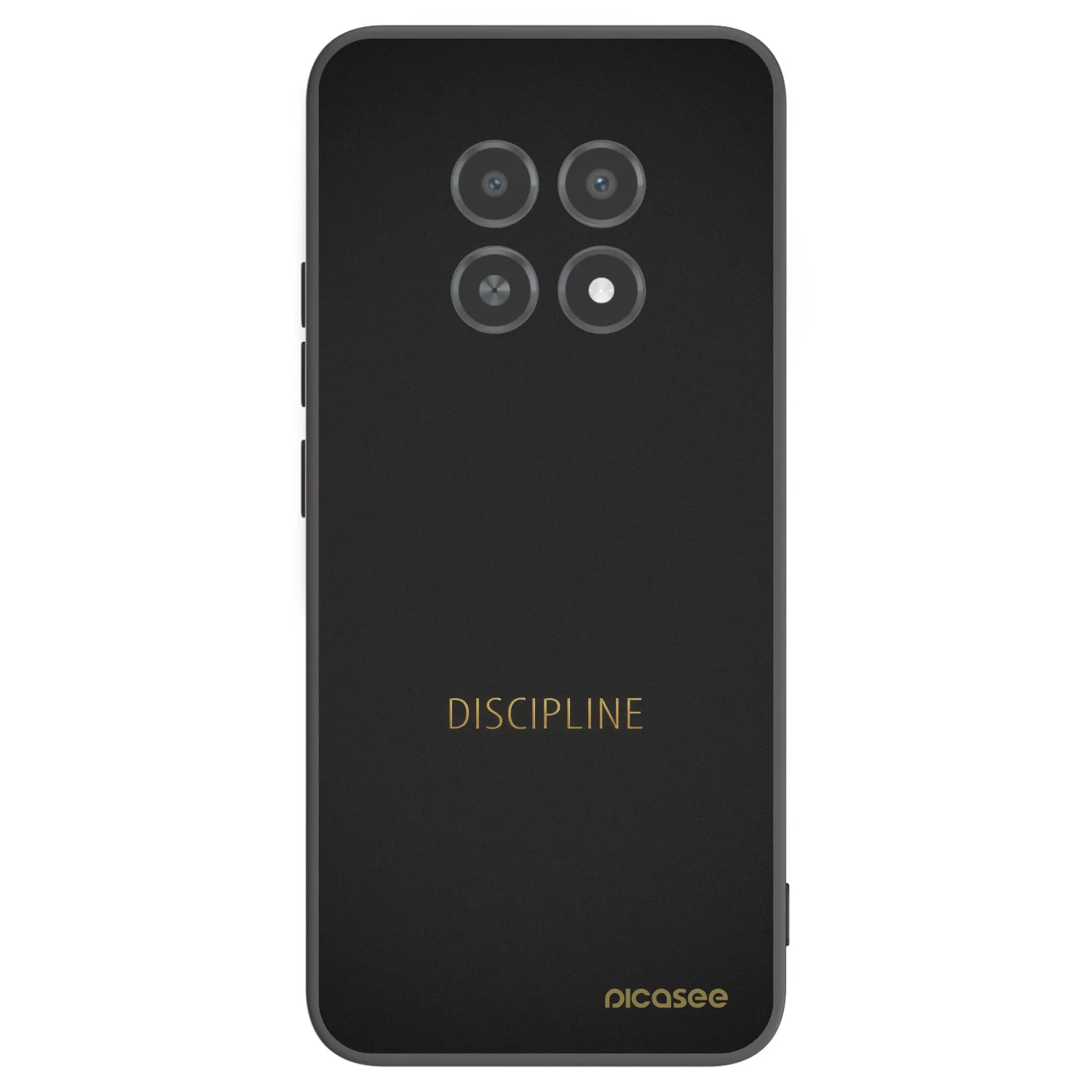 Picasee Μαύρη θήκη σιλικόνης για Realme 12X - Discipline