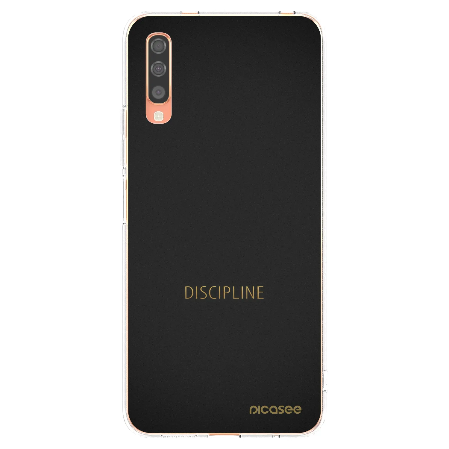 Picasee διαφανής θήκη σιλικόνης Samsung Galaxy A70 A705F - Discipline