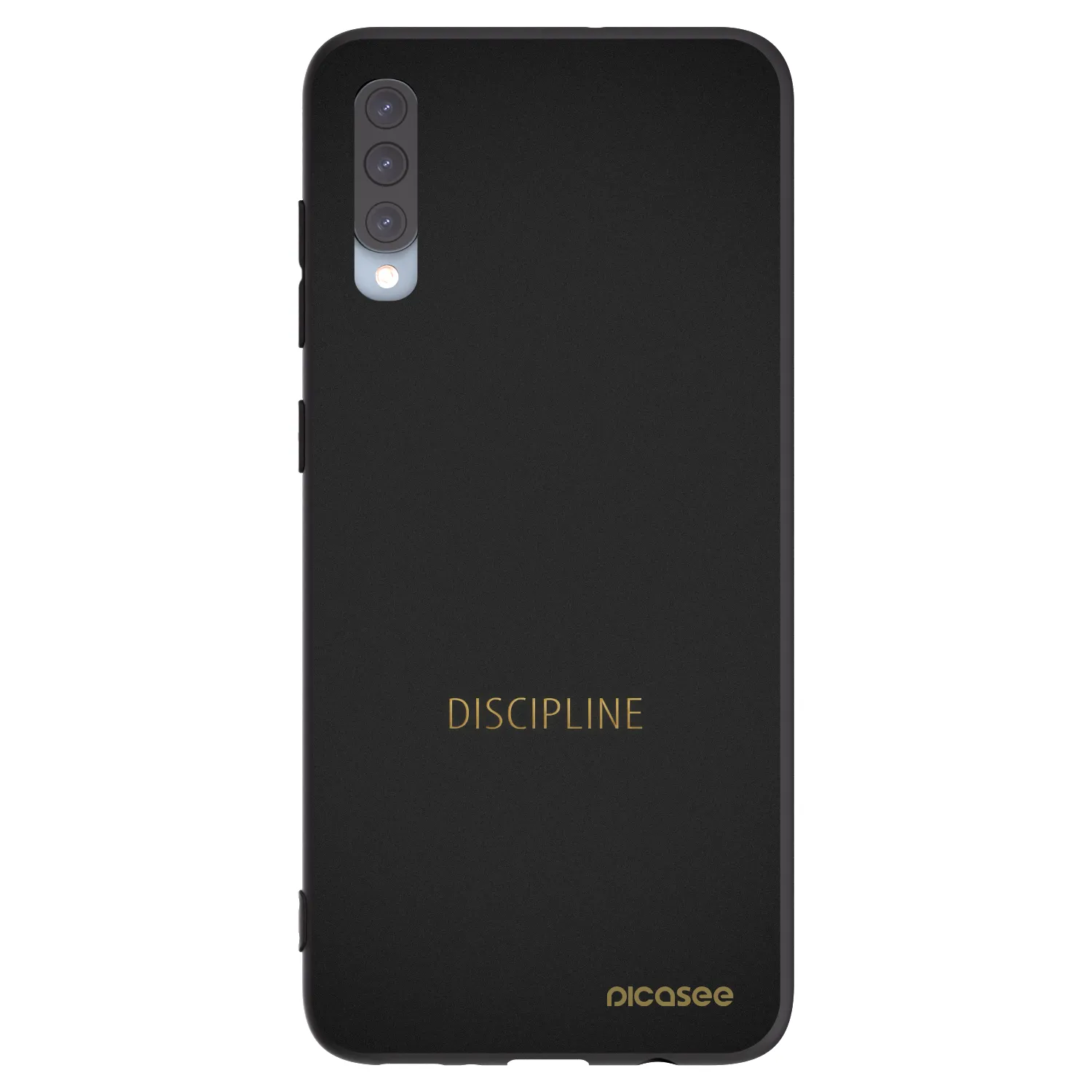 Picasee Μαύρη θήκη σιλικόνης για Samsung Galaxy A70 A705F - Discipline
