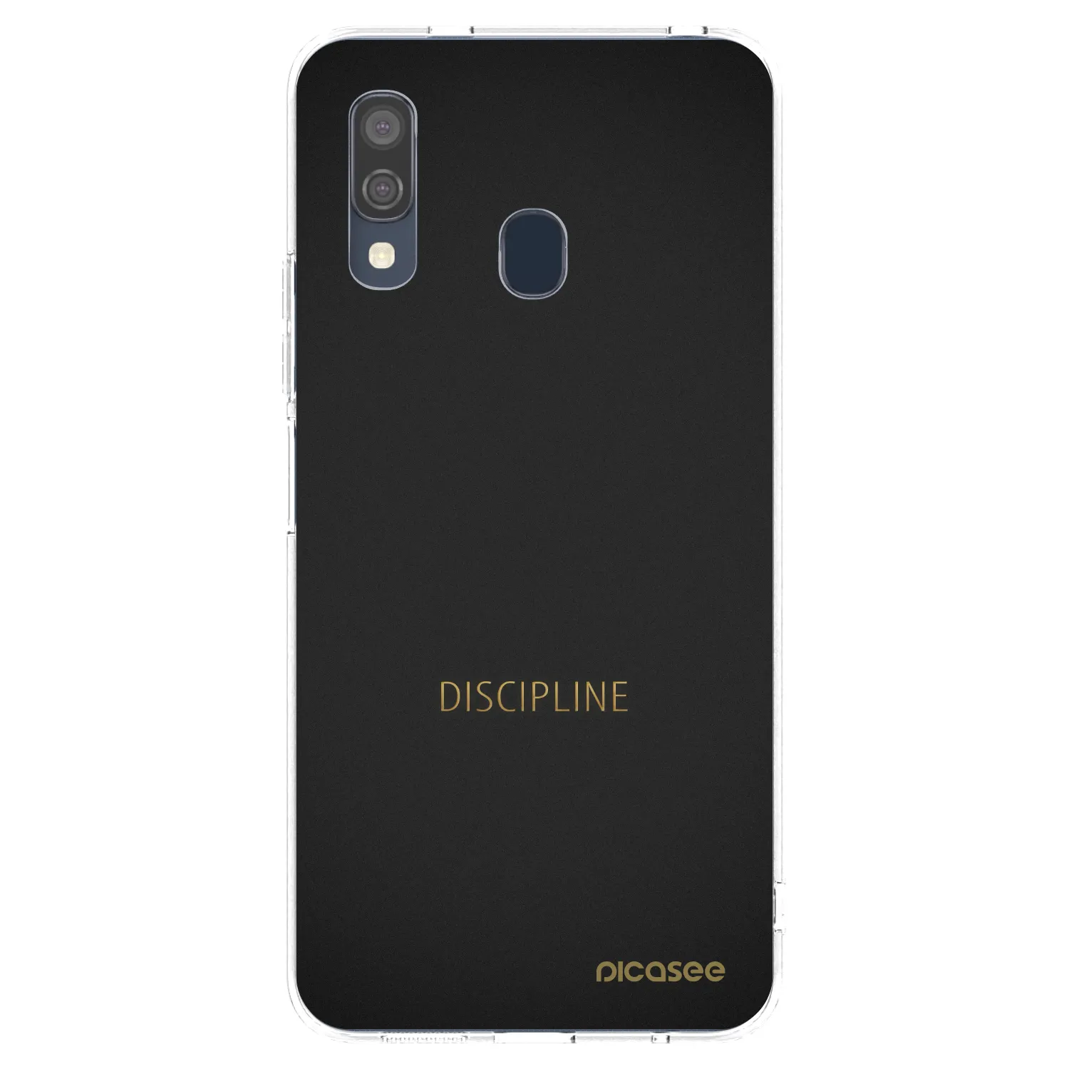Picasee διαφανής θήκη σιλικόνης Samsung Galaxy A40 A405F - Discipline