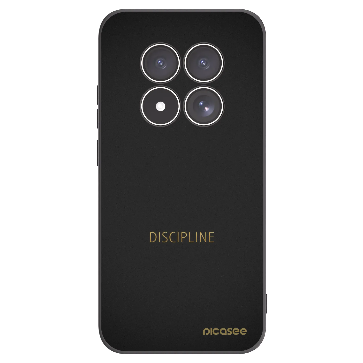 Picasee Μαύρη θήκη σιλικόνης για Xiaomi Redmi Note 15 Pro 4G - Discipline