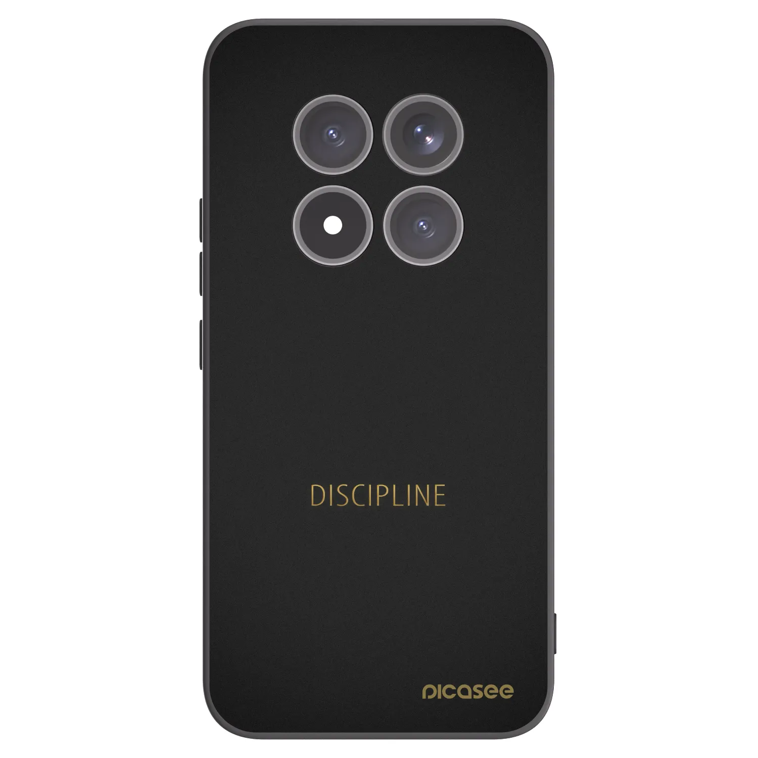 Picasee Μαύρη θήκη σιλικόνης για Xiaomi Redmi Note 15 Pro+ - Discipline
