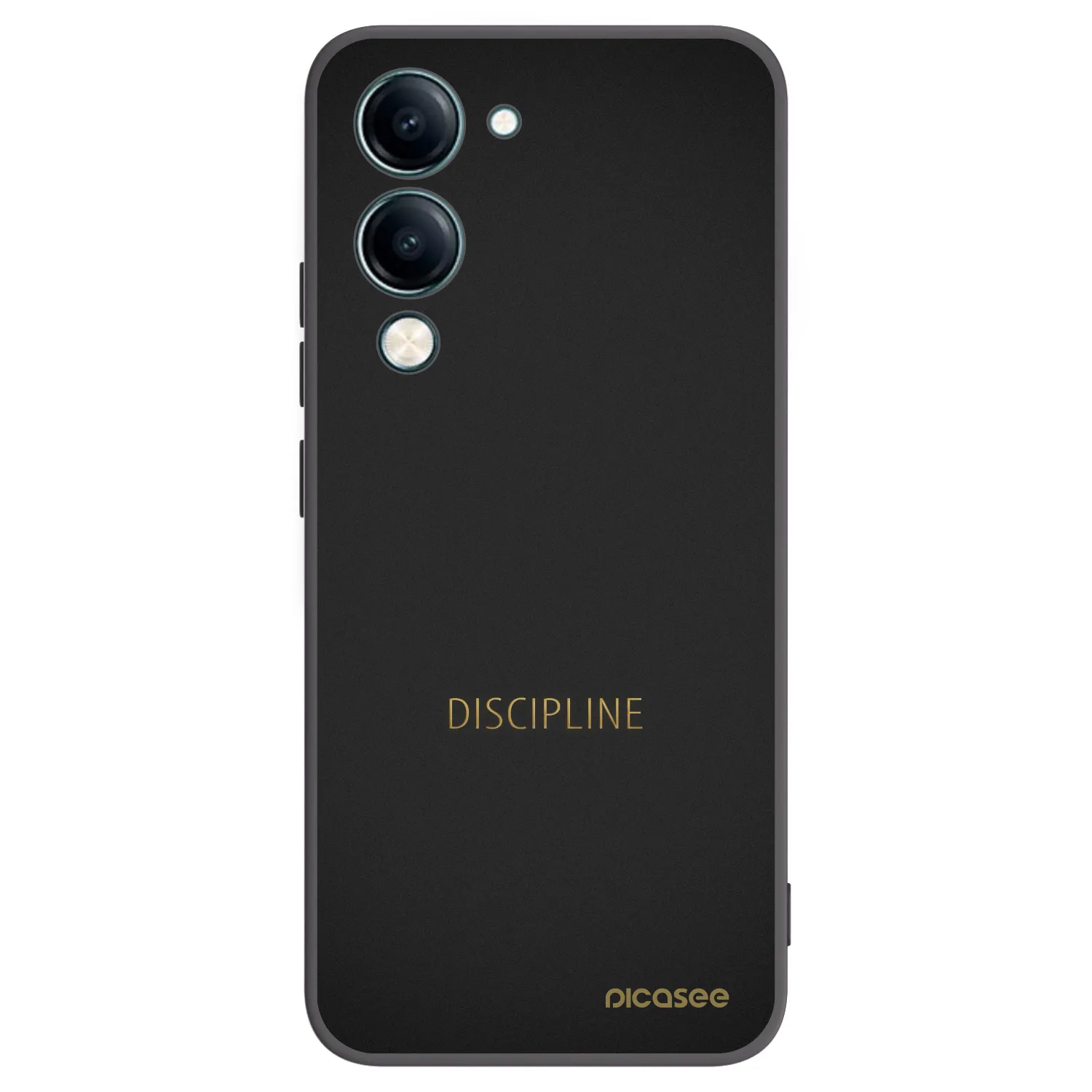 Picasee Μαύρη θήκη σιλικόνης για Vivo Y29s 5G - Discipline