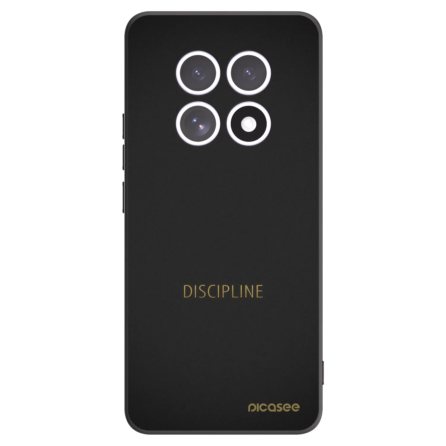 Picasee Μαύρη θήκη σιλικόνης για Xiaomi Redmi Note 15 - Discipline