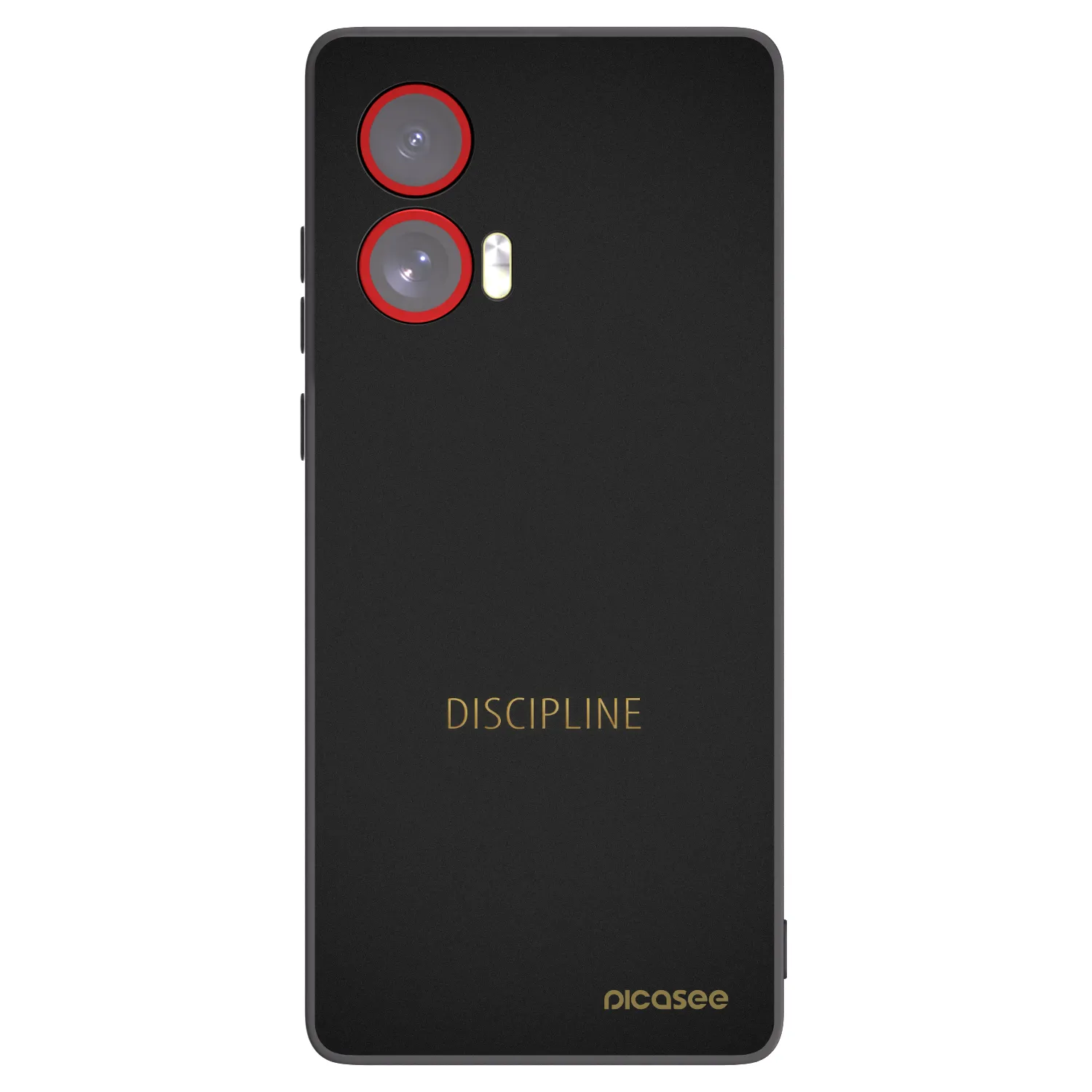 Picasee Μαύρη θήκη σιλικόνης για Motorola Edge 50 Fusion - Discipline