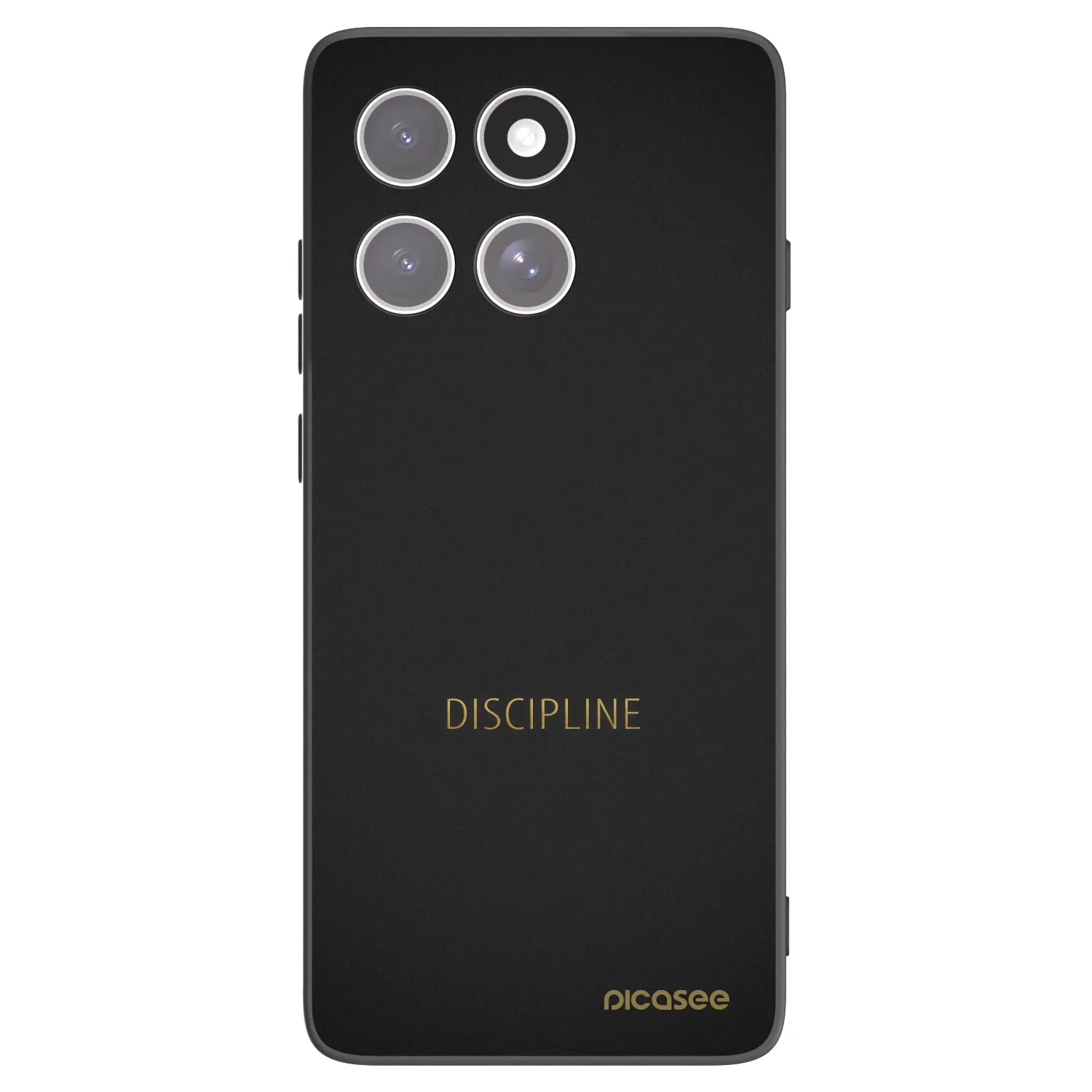 Picasee Μαύρη θήκη σιλικόνης για Motorola Edge 60 Fusion - Discipline
